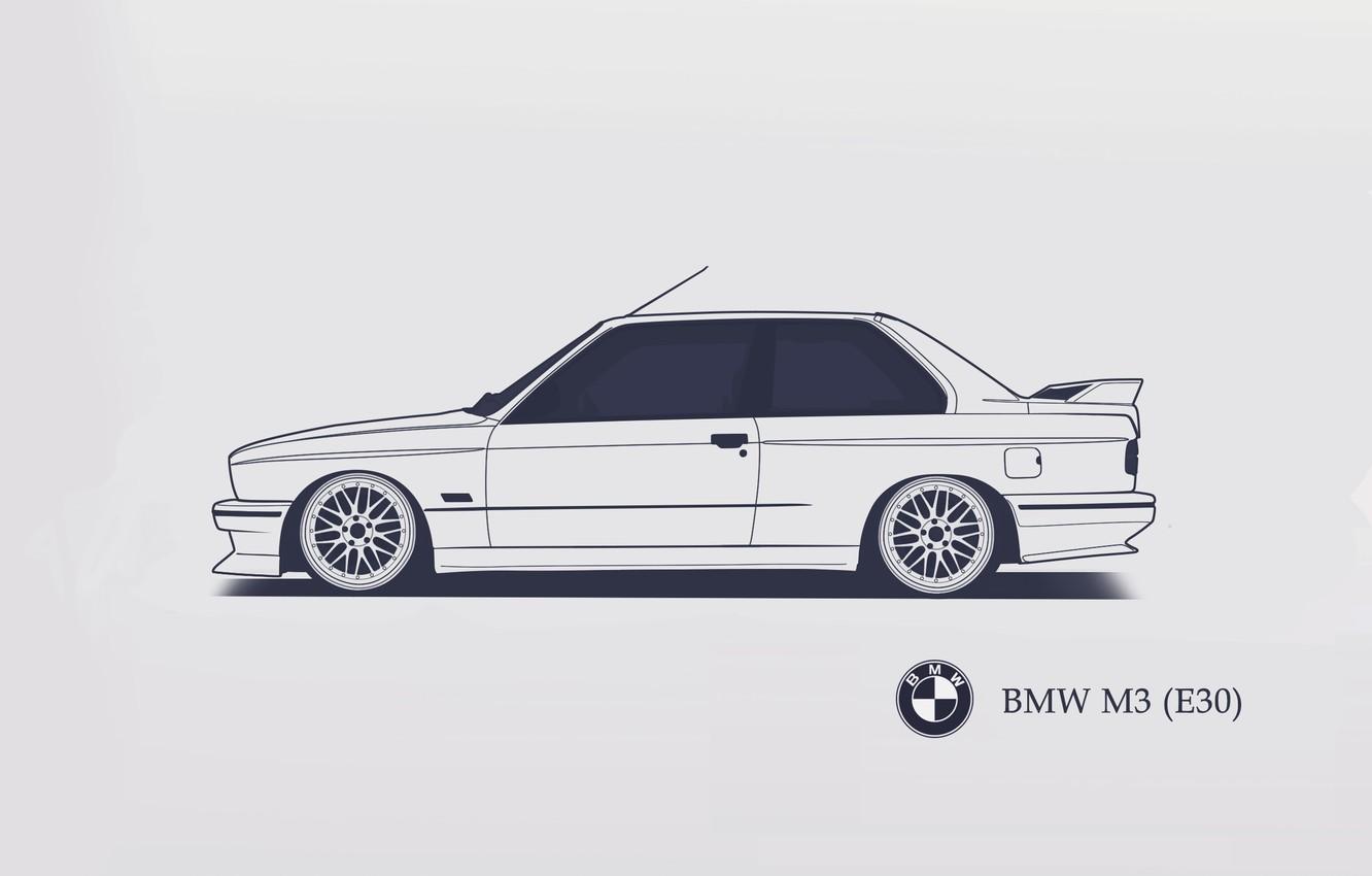 Wallpaper BMW, E Minimalistic, SrCky Design image