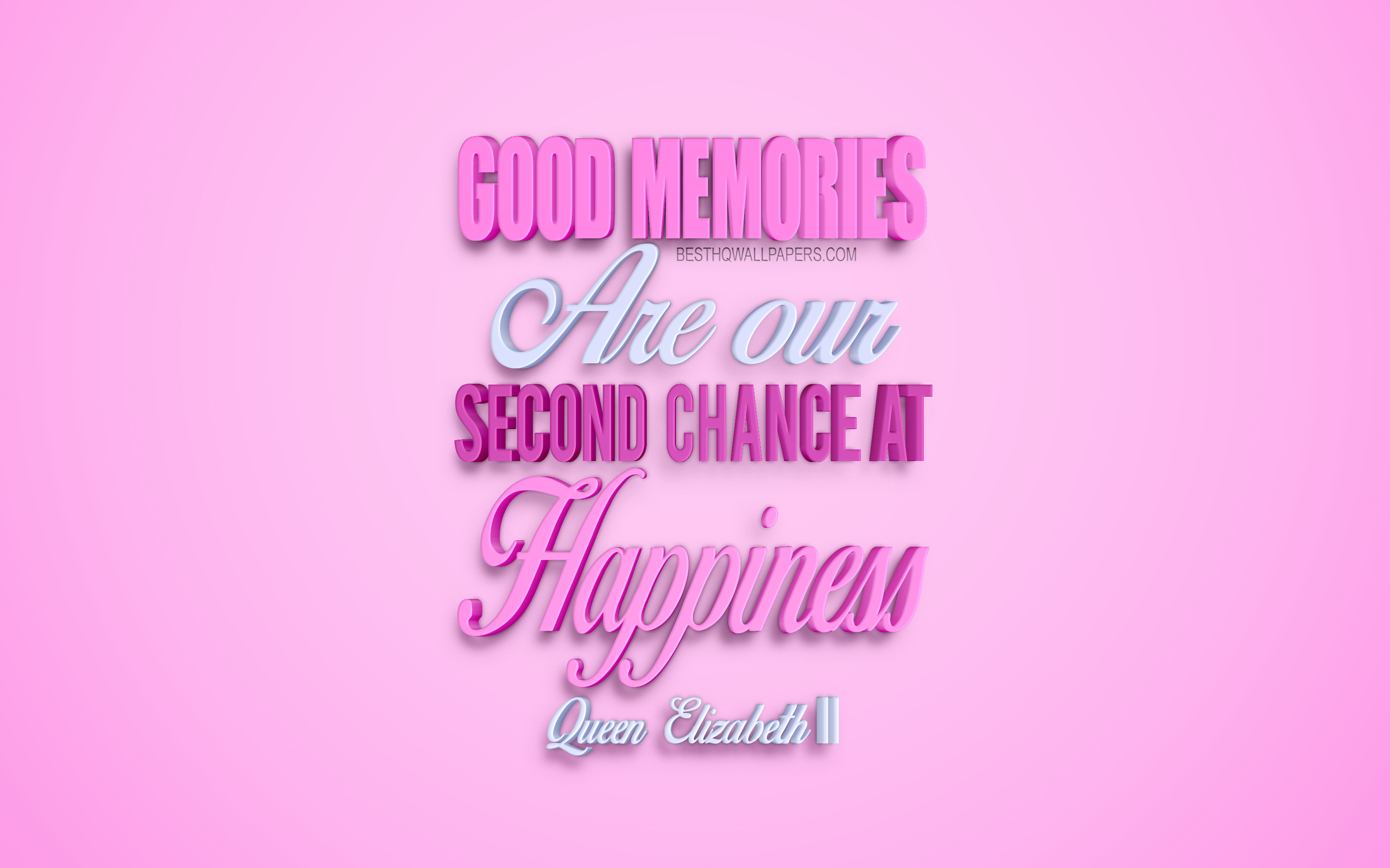 Download wallpaper Good memories are our second chance at