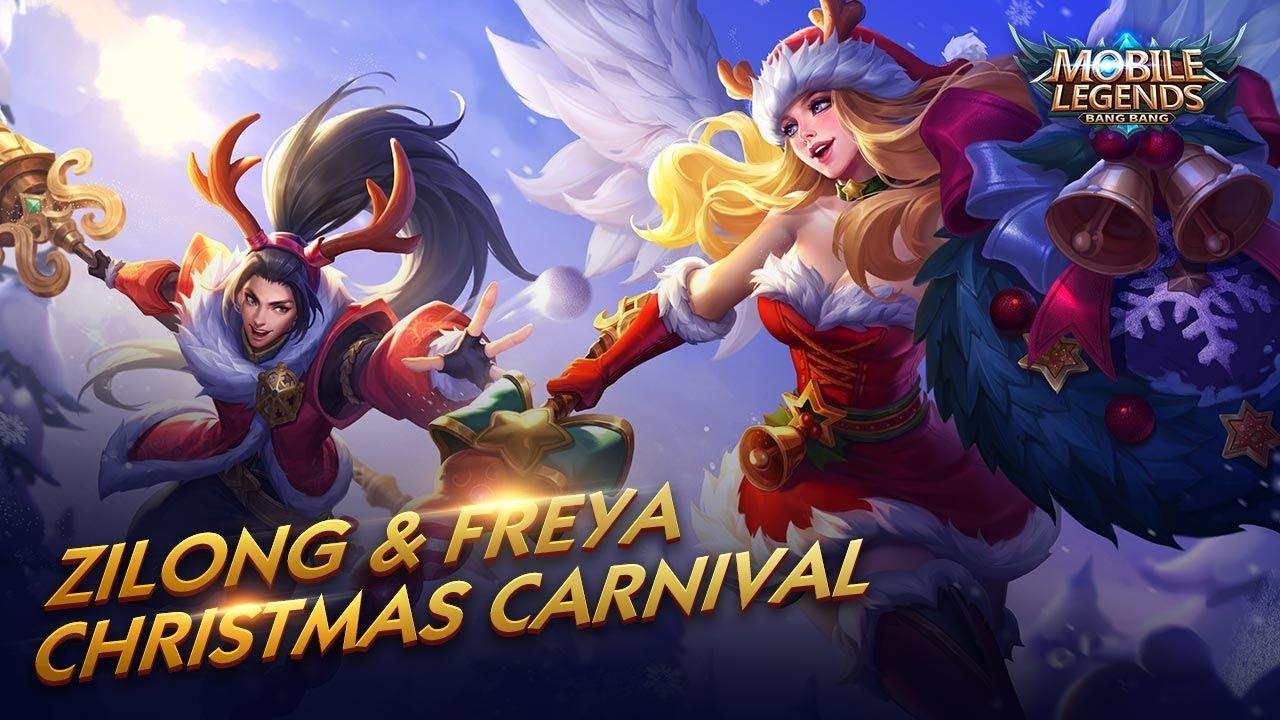 Freya & Zilong New Skin. Christmas Carnival Mobile Legends: Bang