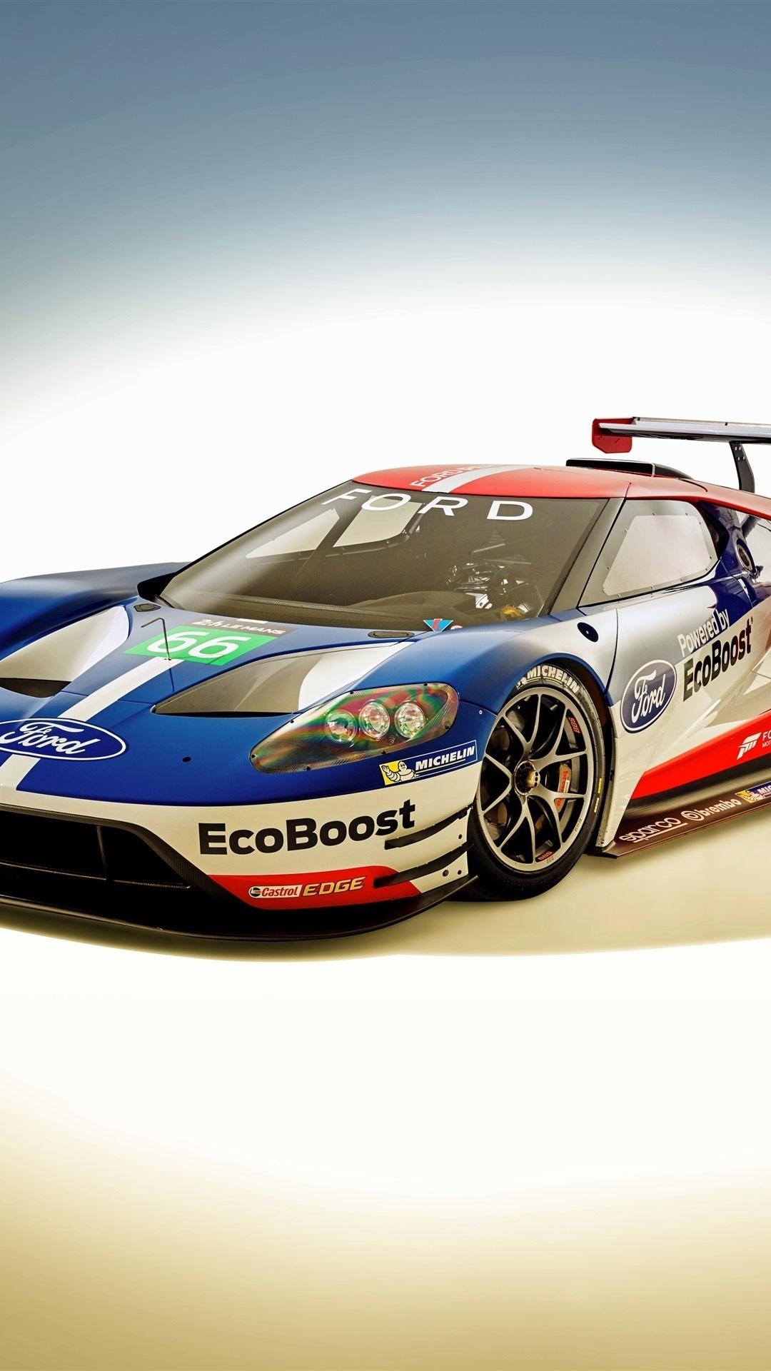 Ford GT Race Car 1080x1920 IPhone 8 7 6 6S Plus
