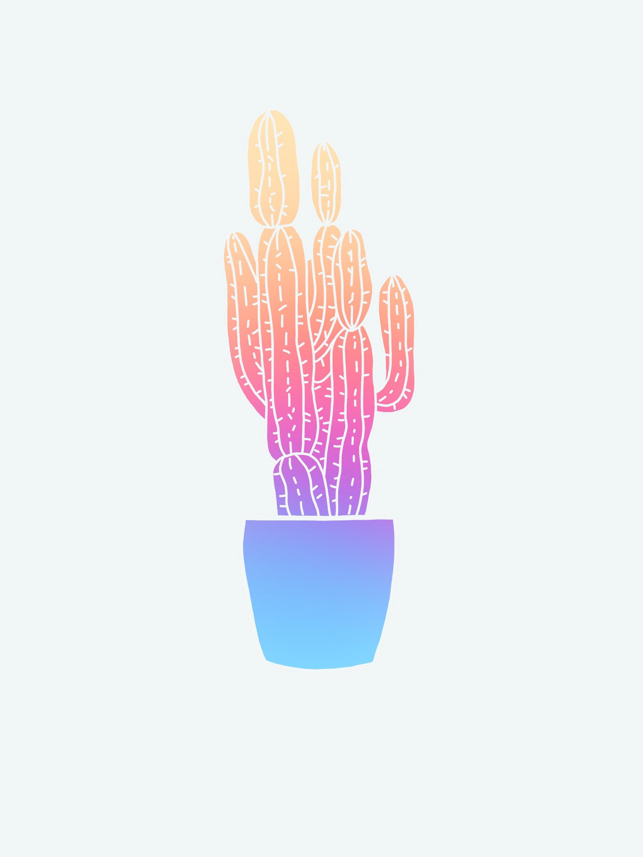 Simple Cactus Drawing. Explore