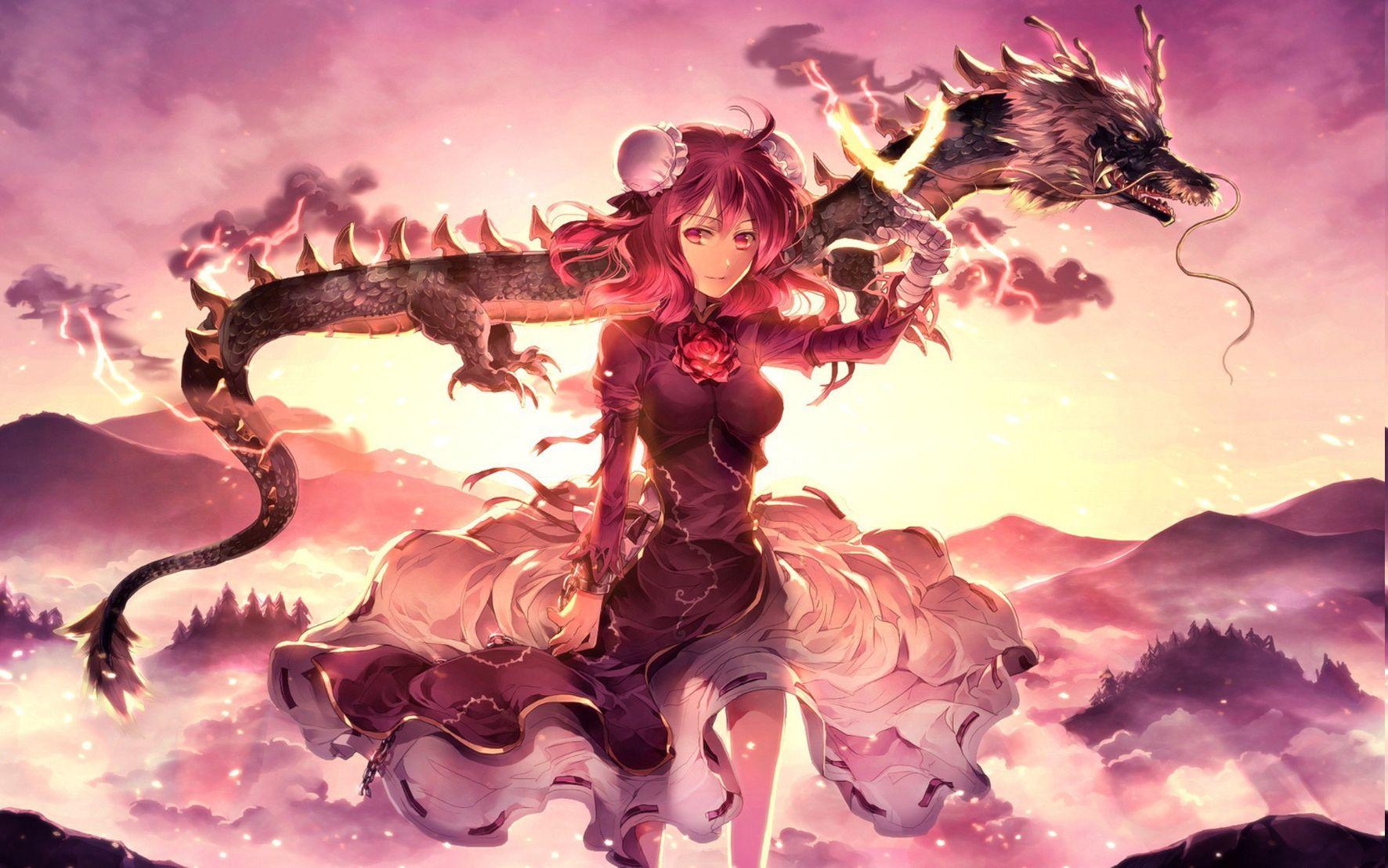 79 Wallpaper Anime Girl Dragon Images & Pictures - MyWeb