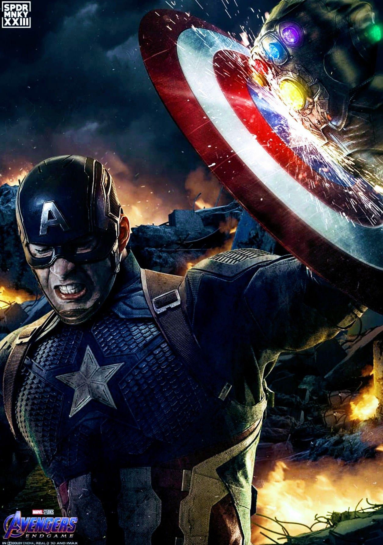 Captain America Vs Thanos Army Wallpapers 