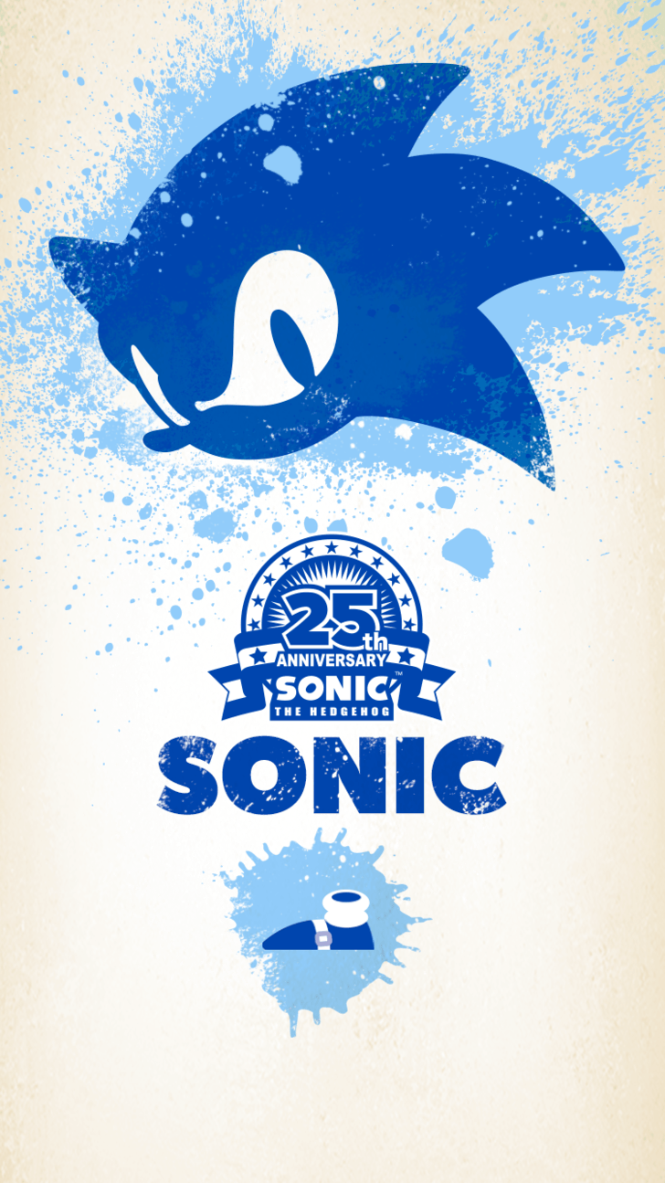 Sonic 25th Anniversary Mobile Wallpaper