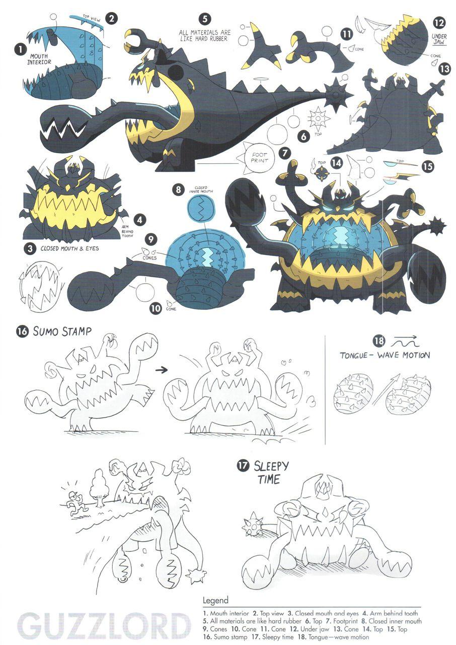 Pokémon Sun and Moon concept art shows their weirdest
