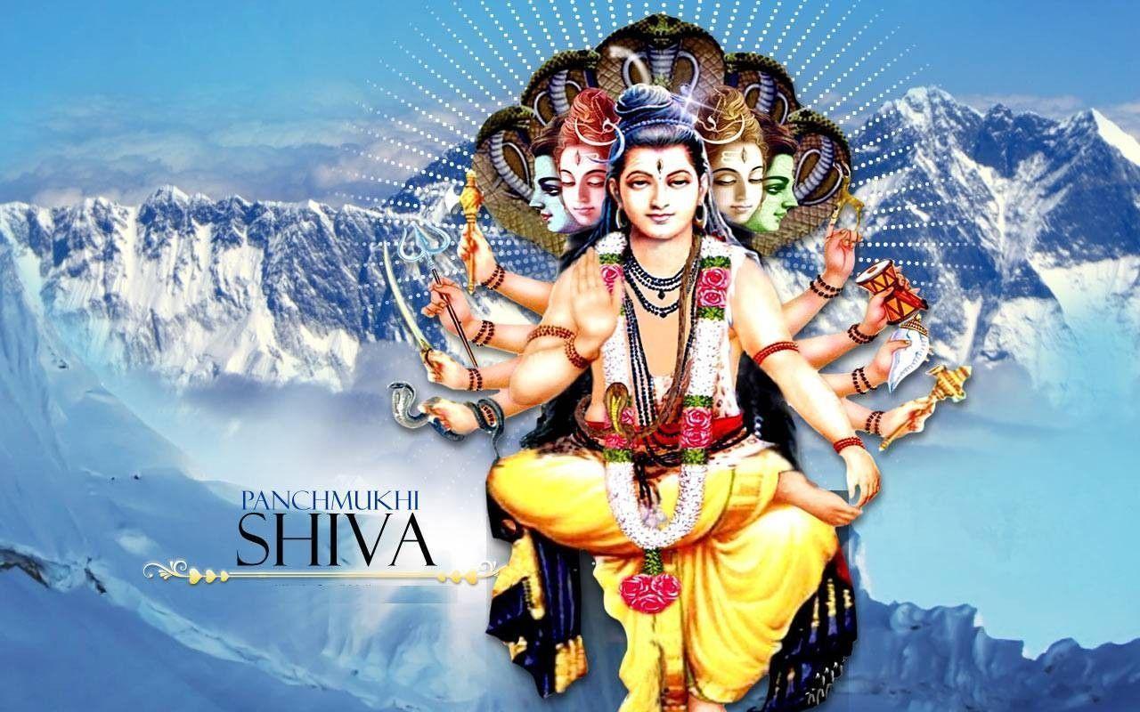 Lord Shiva. Panchmukhi Shiva Wallpaper. Shiva