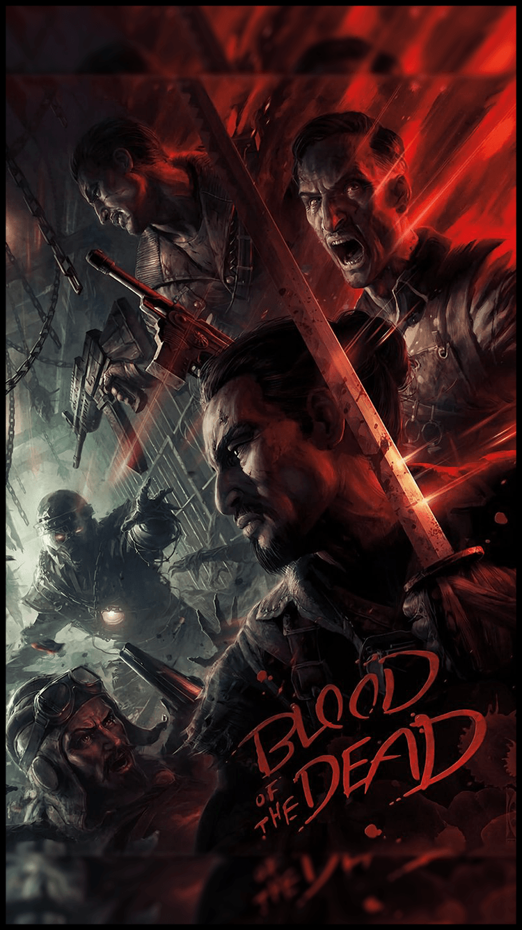 Call of Duty Black Ops 4 Blood of the Dead iPhone Wallpaper