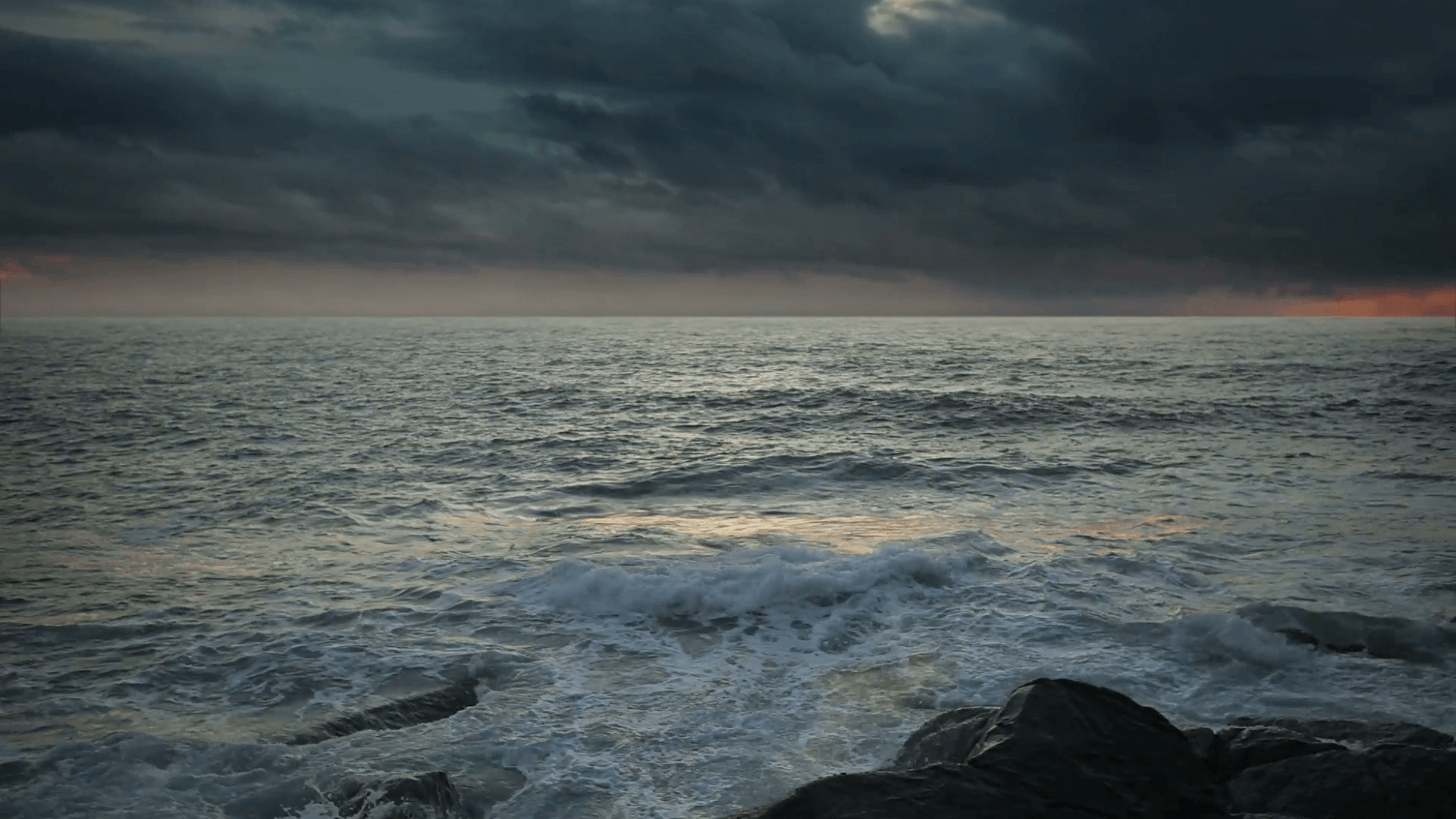 dark and stormy sea ]. [Art] Photography. Stormy sea