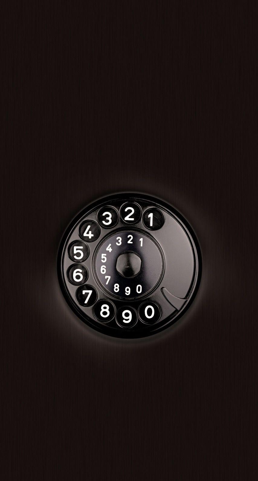 ⭐. black and white. phone dial .⭐. Best