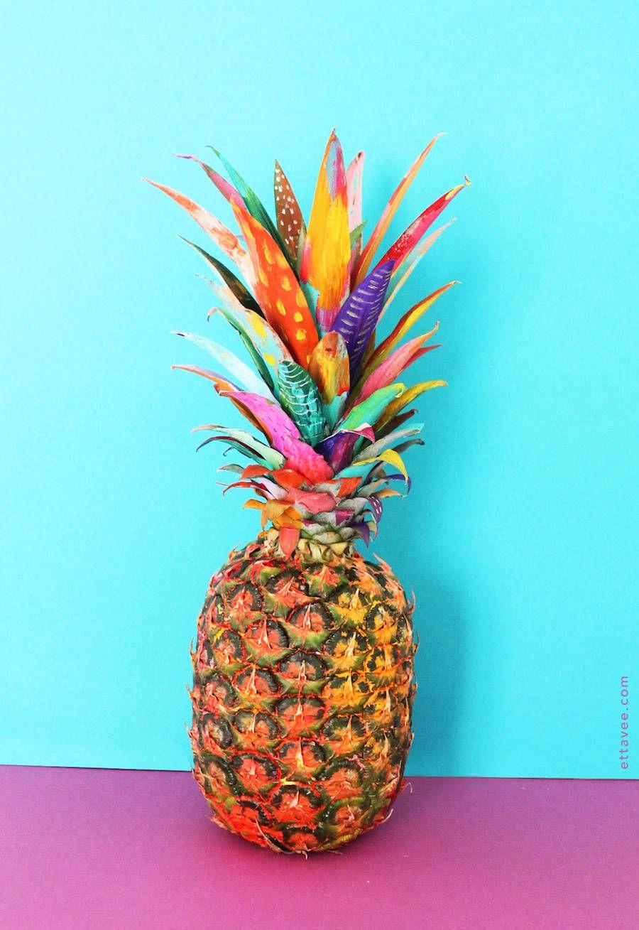 Colorful Pineapples Beaches Wallpaper at