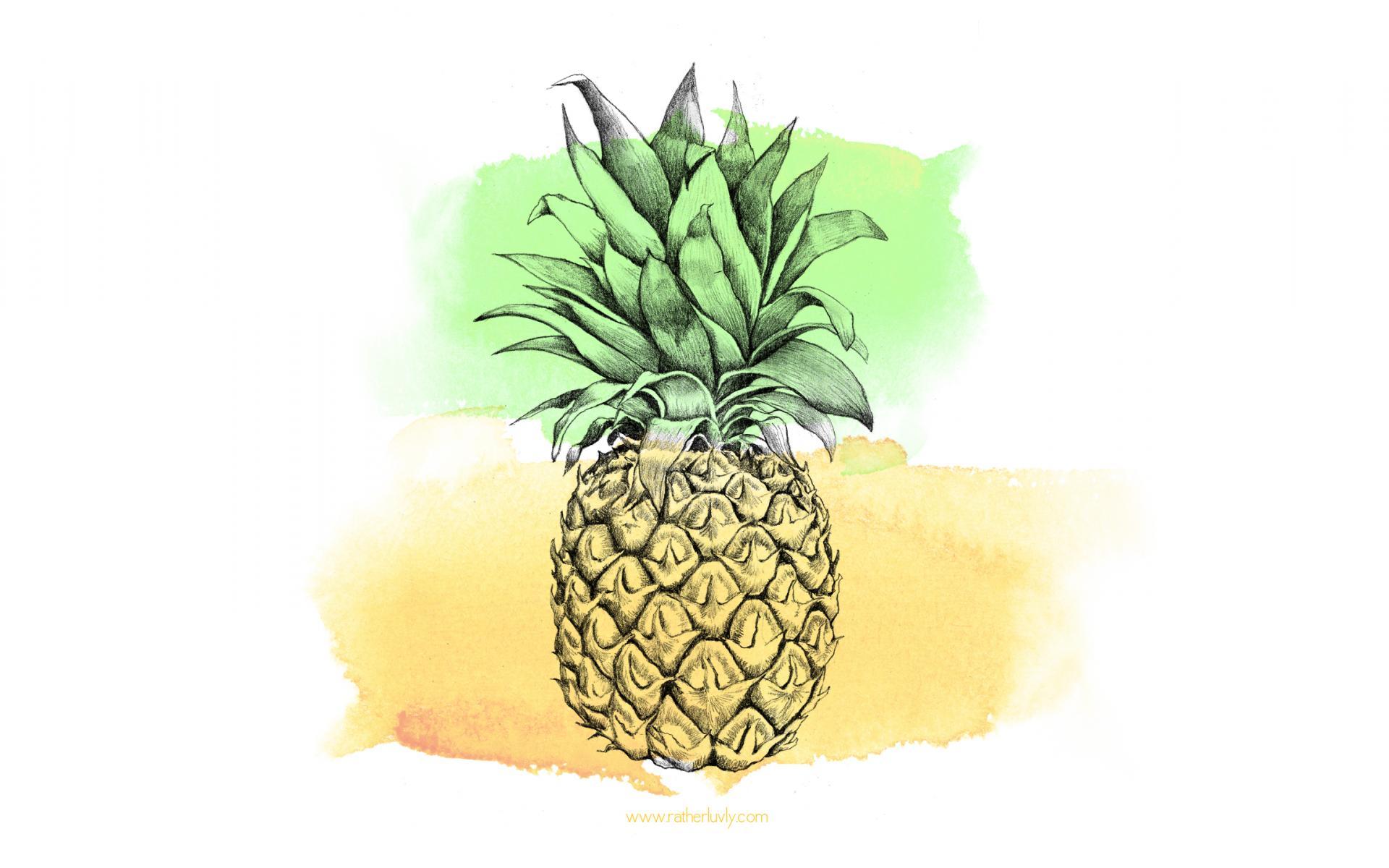 Pineapple Wallpaper 10 X 1440