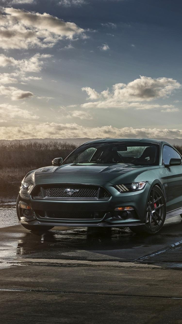2015 Ford Mustang GT Muscle car front view 750x1334 iPhone 8