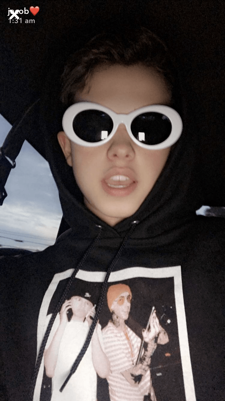 He looks good in clout goggles. Jacob Sartorius in 2019