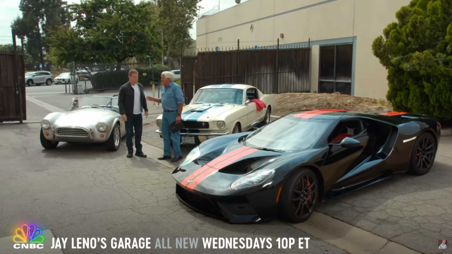 Matt Damon Visits Jay Leno's Garage To Talk Ford V Ferrari