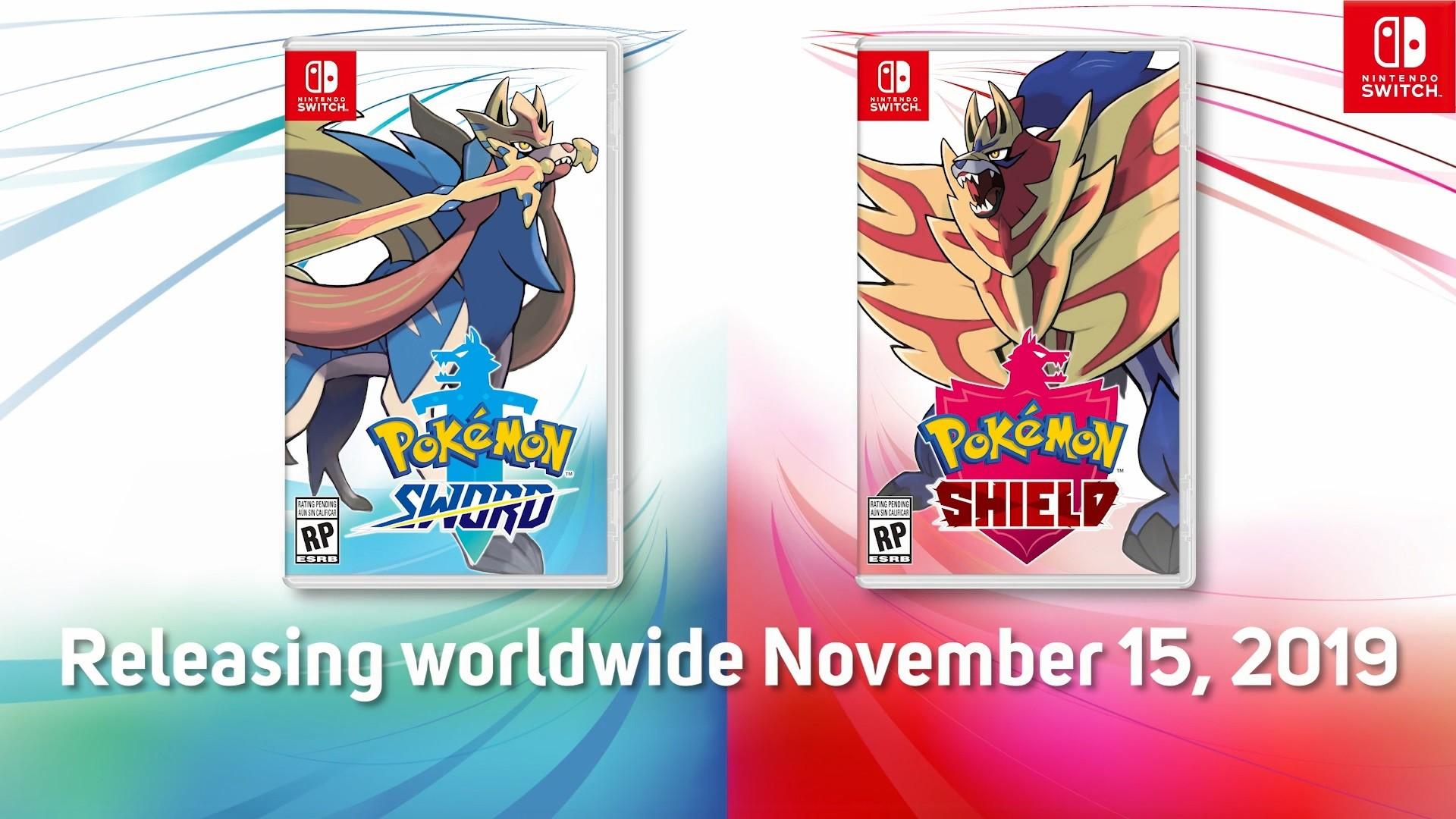 Pokémon Sword and Shield releasing worldwide on November 15