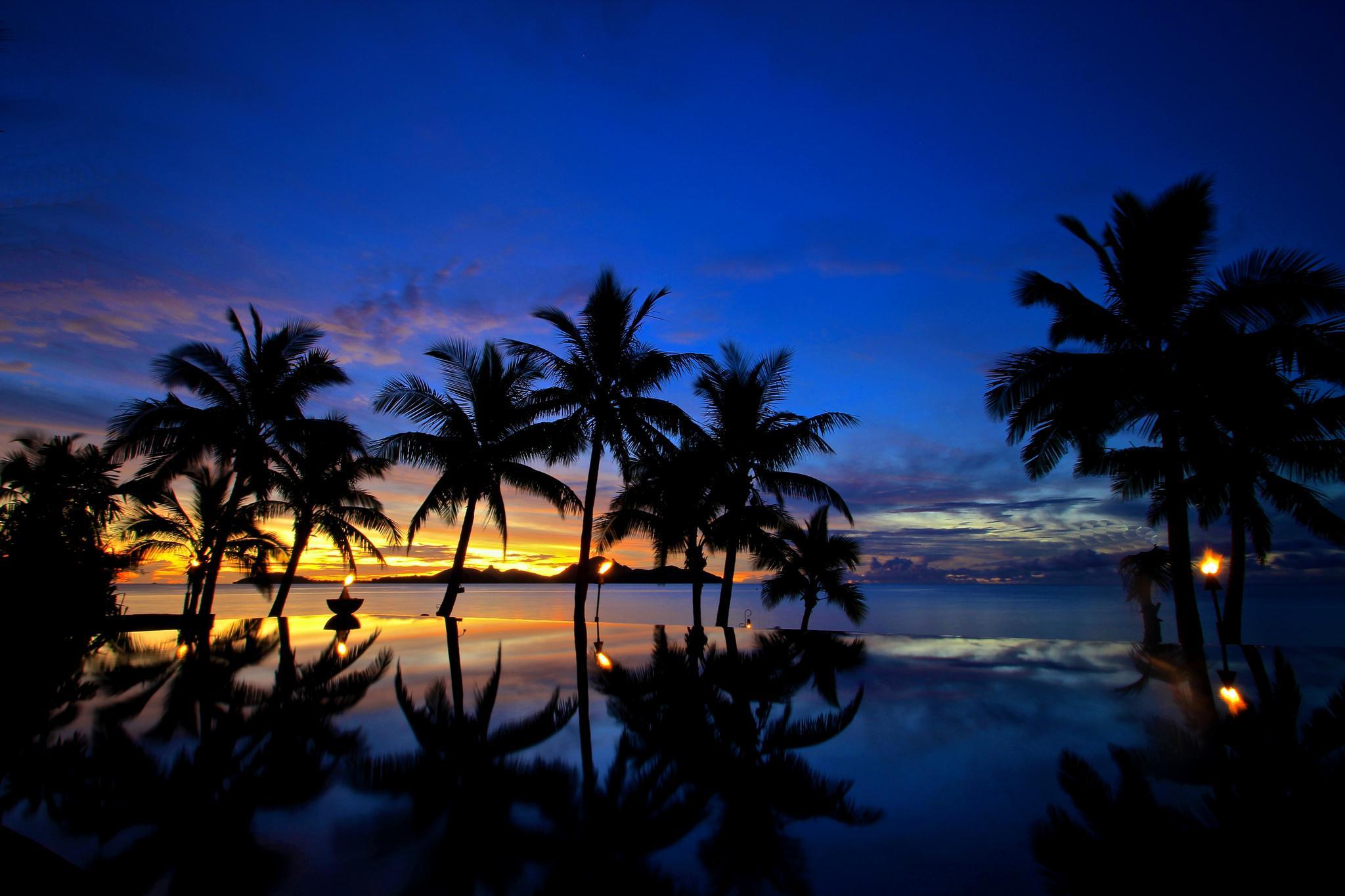 Fiji Sunset Wallpaper