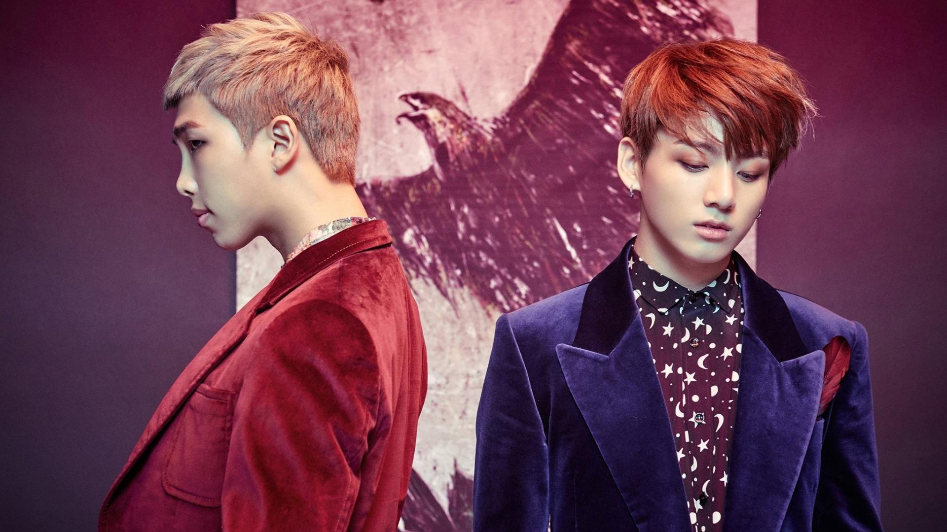 RM and Kookie Rap Monster Wallpaper