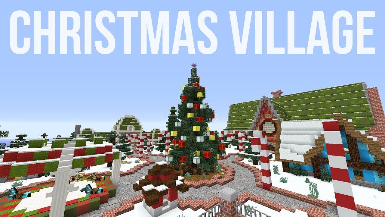 minecraft christmas town
