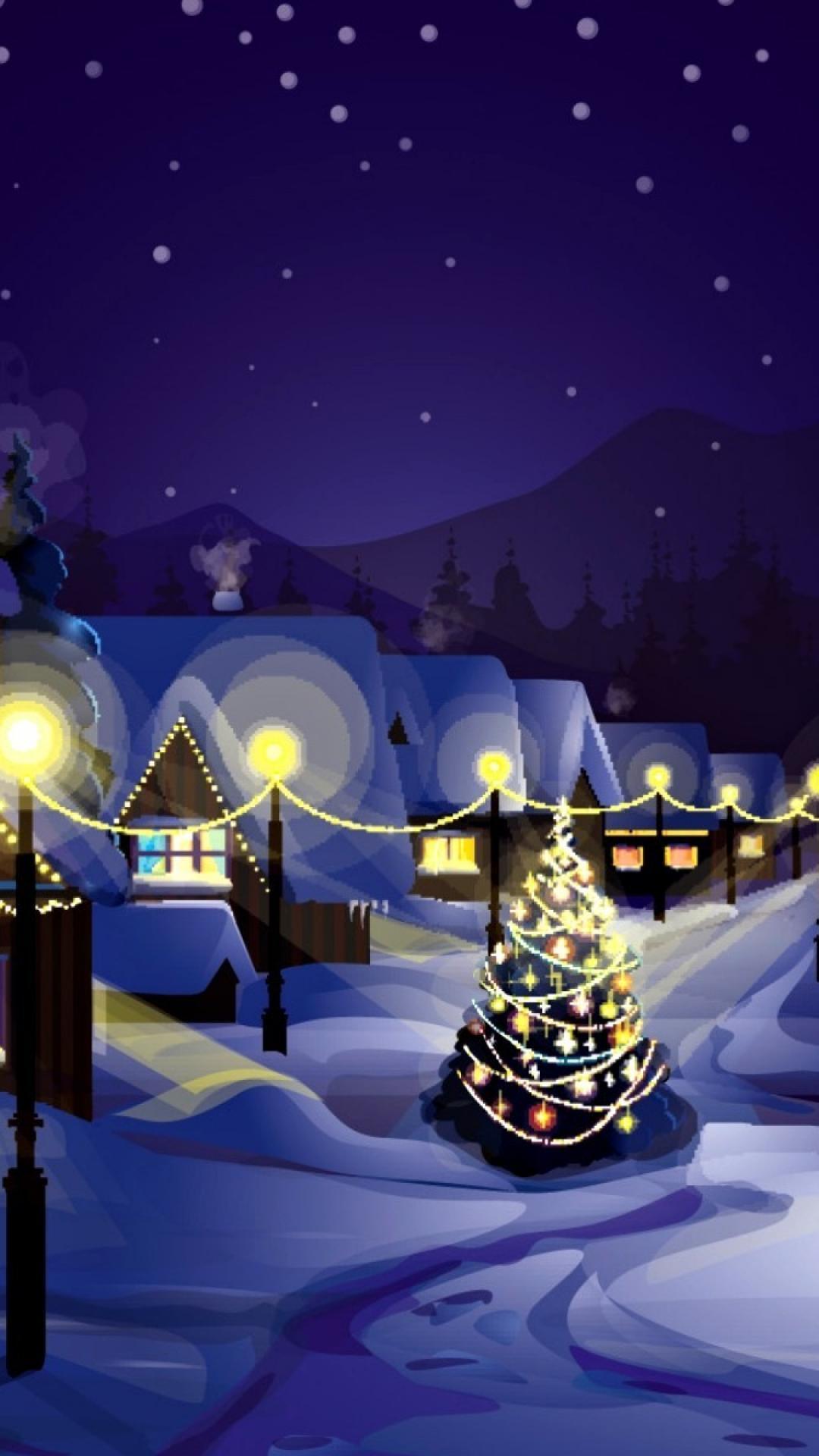Christmas Village Wallpaper HD