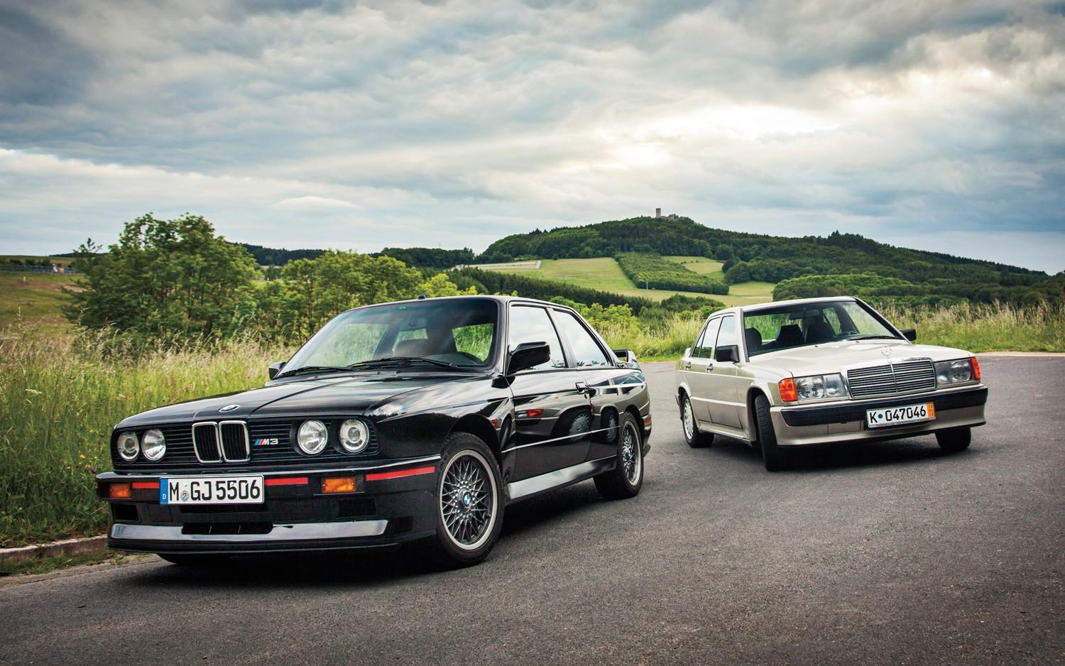 BMW E30, Car, Mercedes Benz, 190e, BMW M3 E30 Wallpaper HD