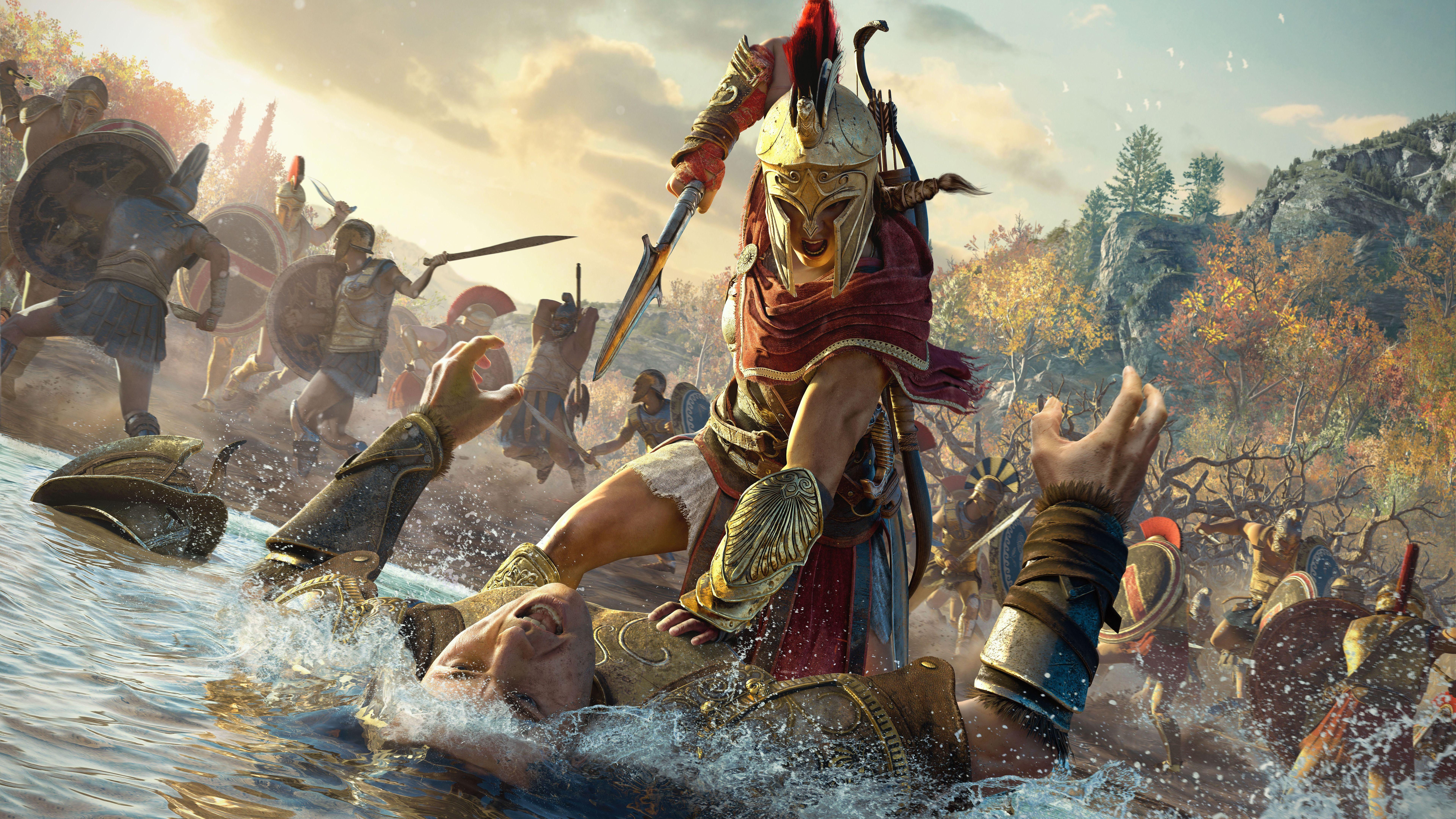 Kassandra Assassin's Creed Odyssey 4K 8K. HD Wallpaper