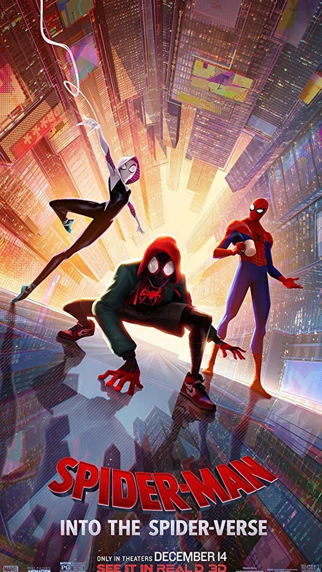 Spider Man Into The Spider Verse Mobile Wallpaper Movie Poster Wallpaper HD