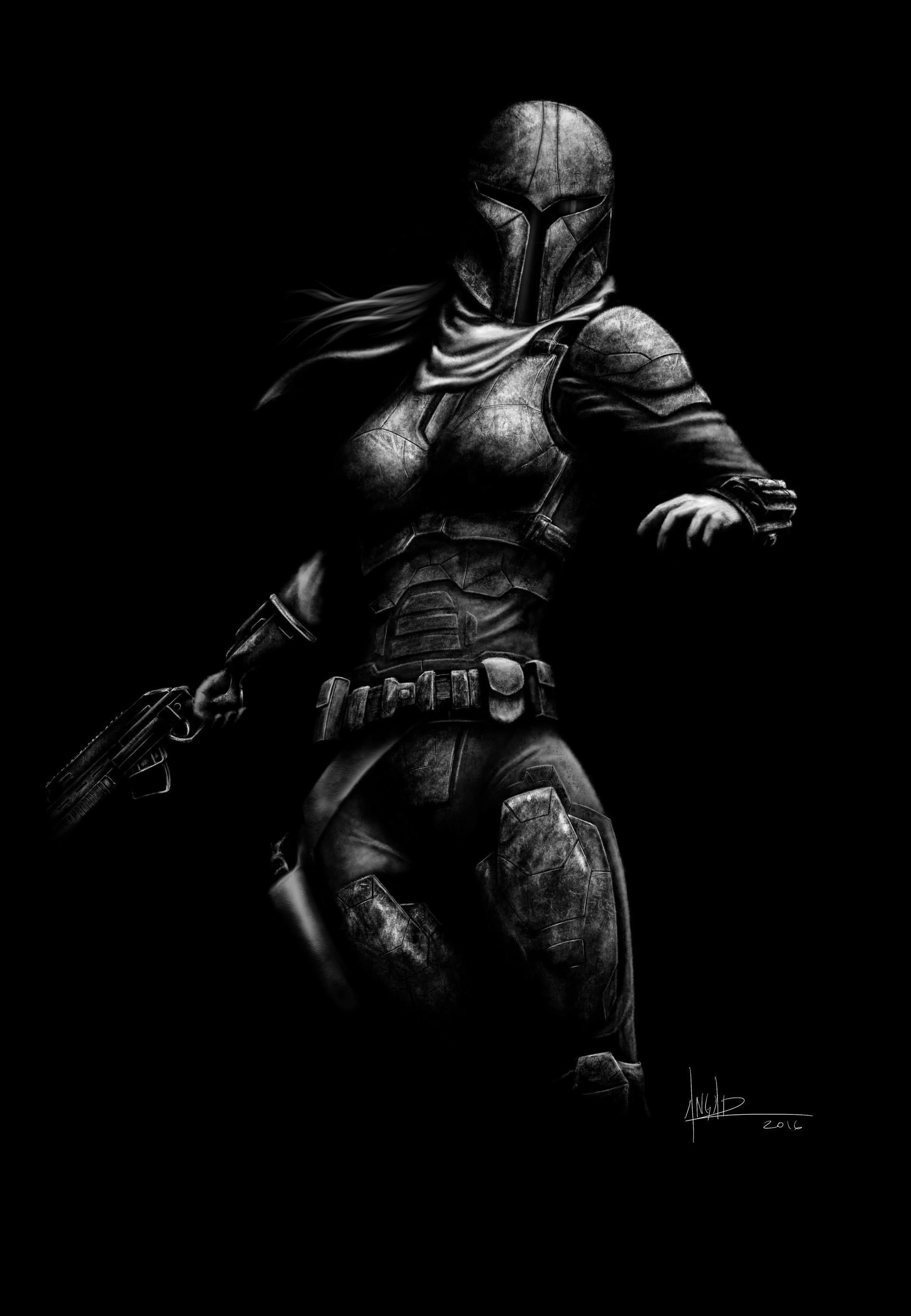 Amazing Mandalorian Dark Background