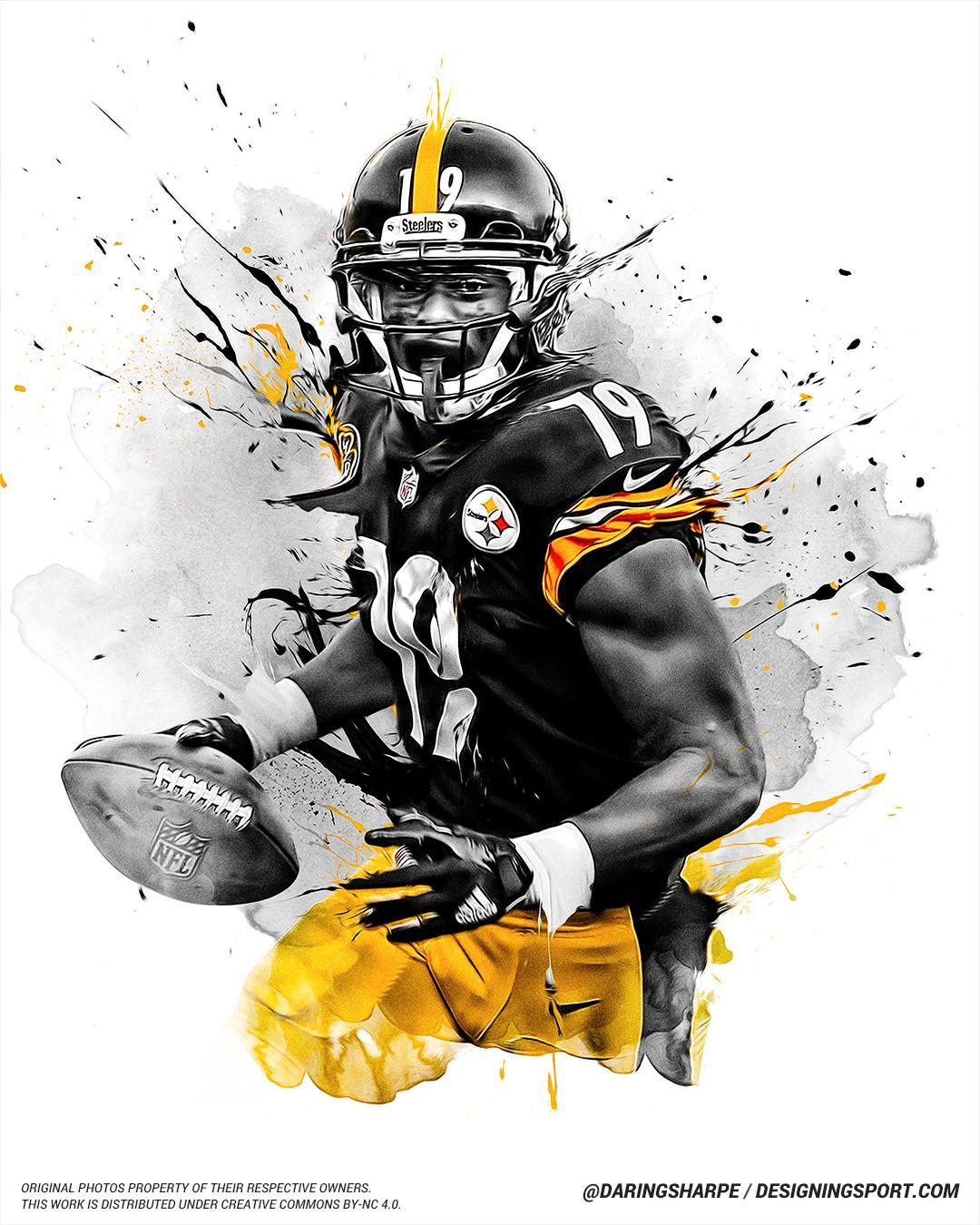 JuJu Smith Schuster, Pittsburgh Steelers. Wallpaper