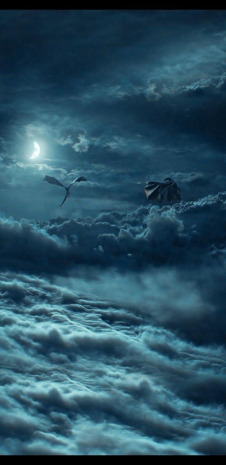 Above the Battle of Winterfell. Smart Phone Wallpaper