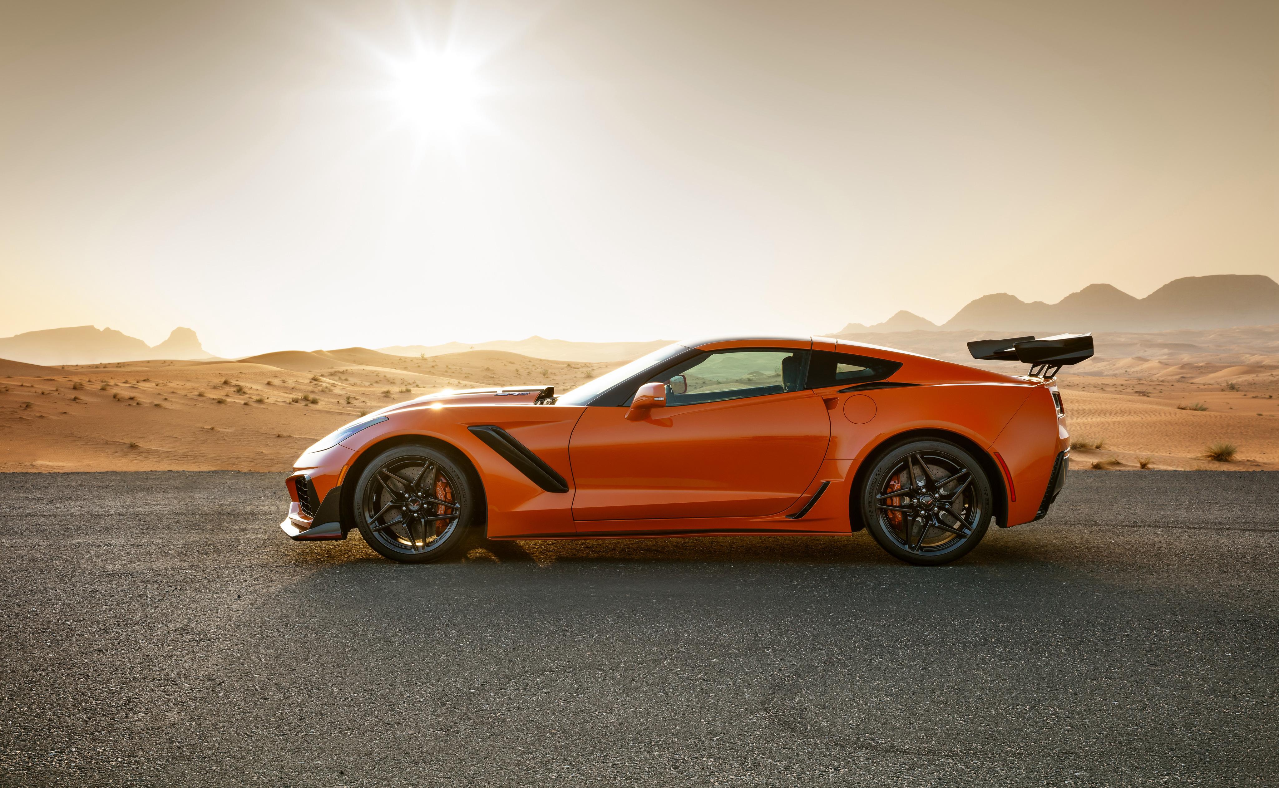 Chevrolet Corvette ZR1 2019 Side View, HD Cars, 4k