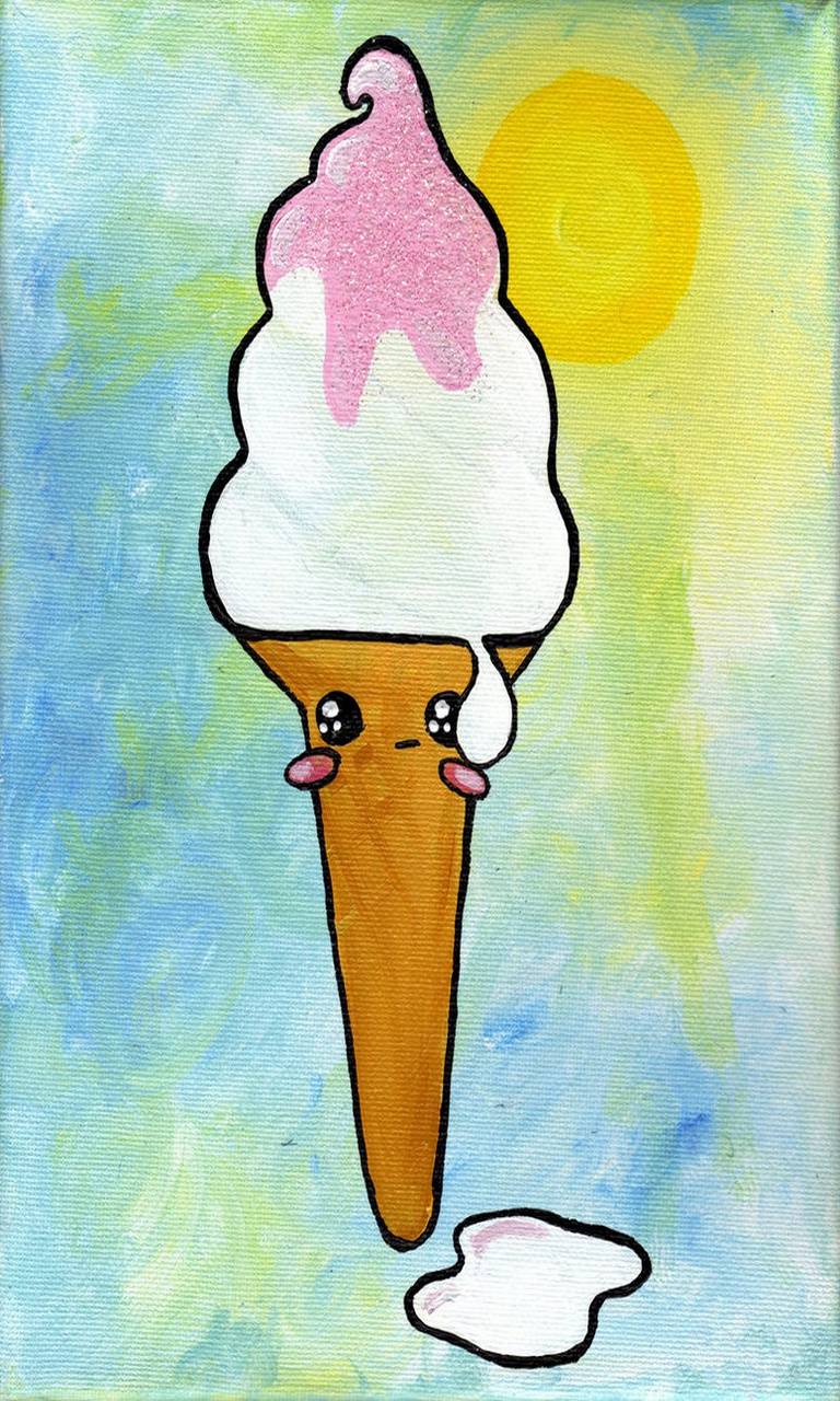 Ice Cream Melt Wallpaper