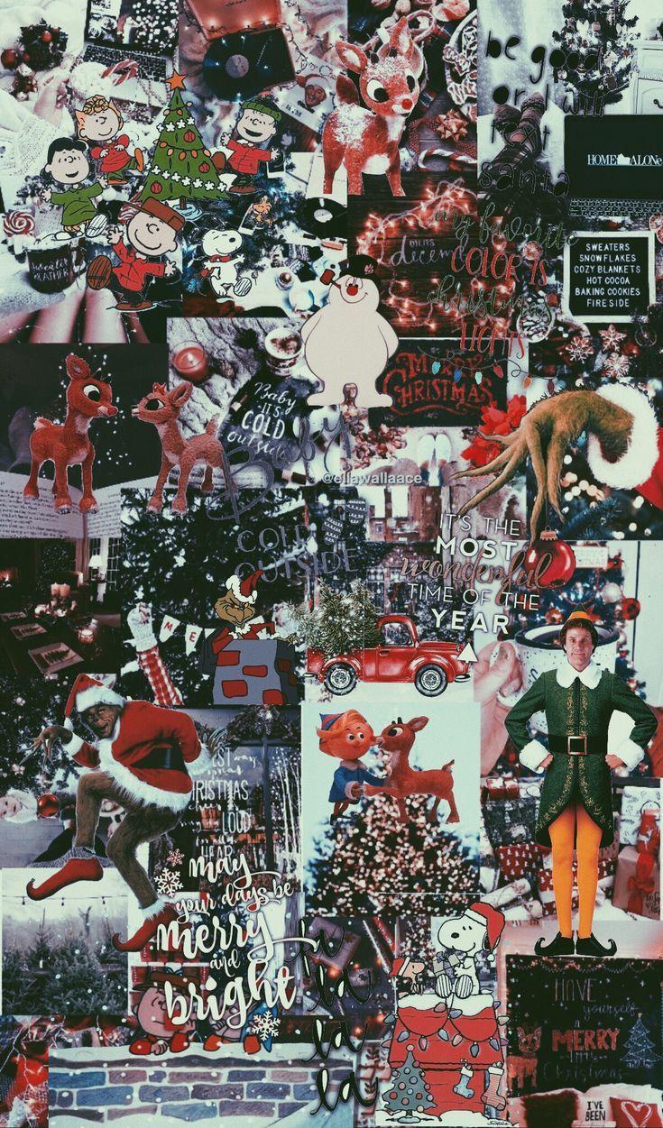 christmas wallpaper collage