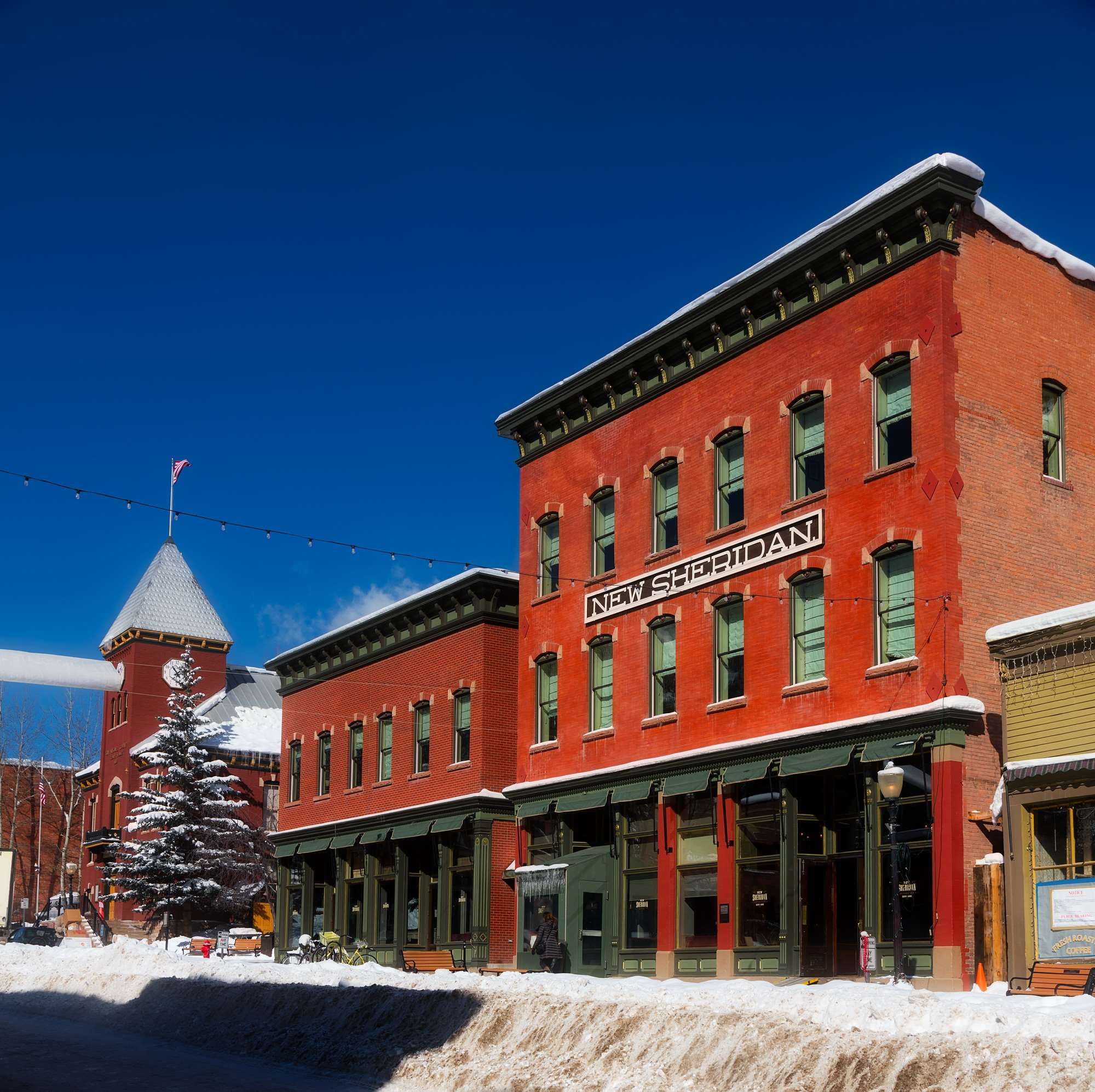 buildings, city, colorado, historic, hotel