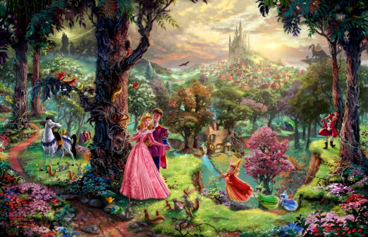 Wallpaper Cartoon Home Forest