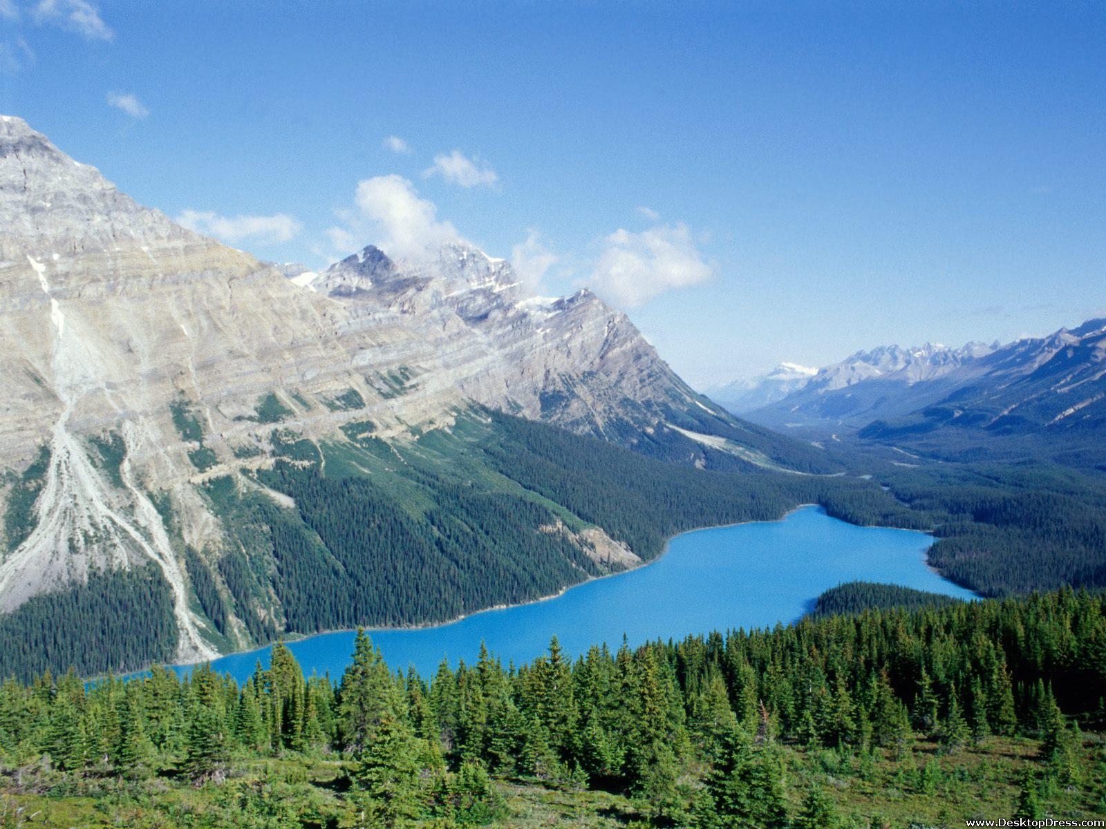 Desktop Wallpaper Natural Background Peyto Lake, Banff