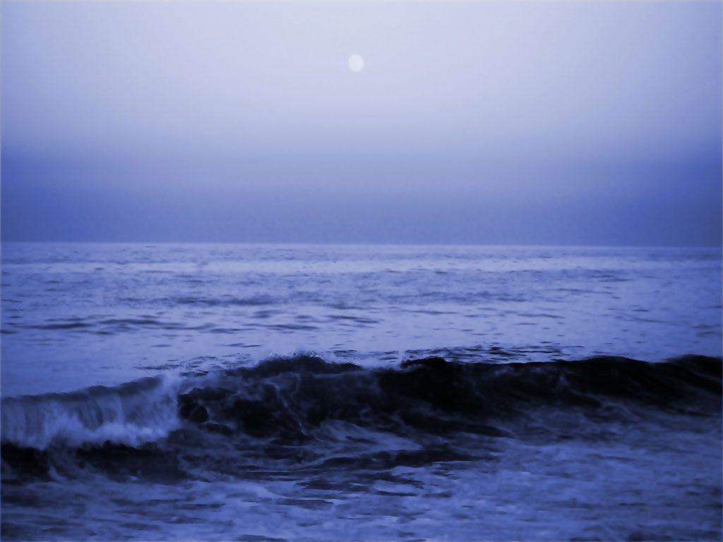 Blue Moon iPad Wallpaper. Horizontal. Fine art photography