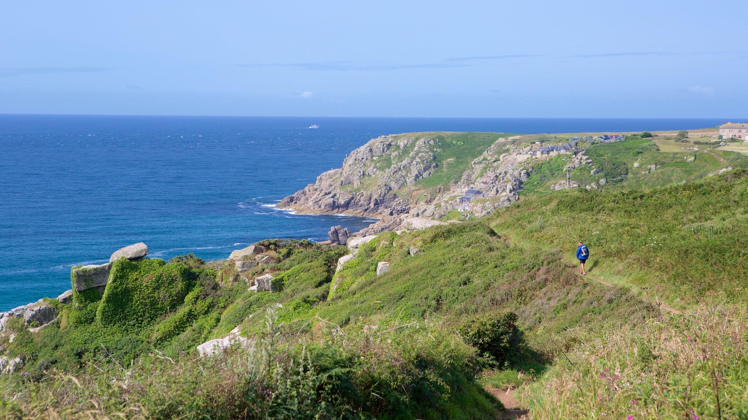 Lands End Landmark Cornwall Coastal View Wallpapers - Wallpaper Cave