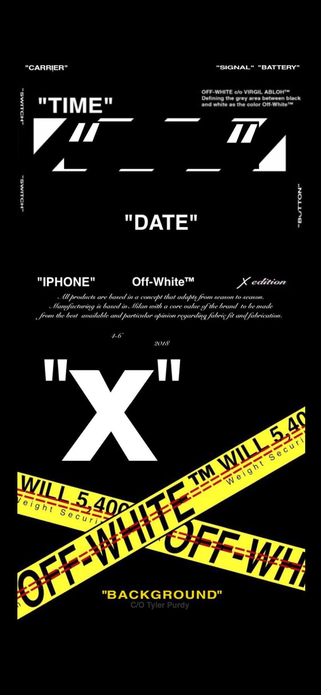 iphone x off white wallpapers