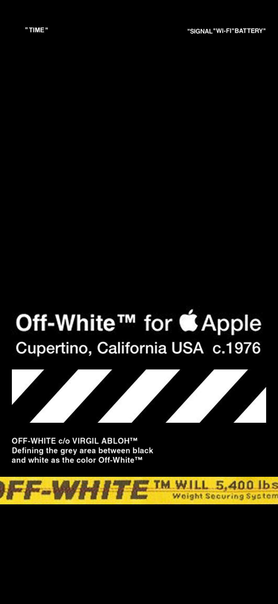 OFF WHITE SCREEN for iPhone X. White