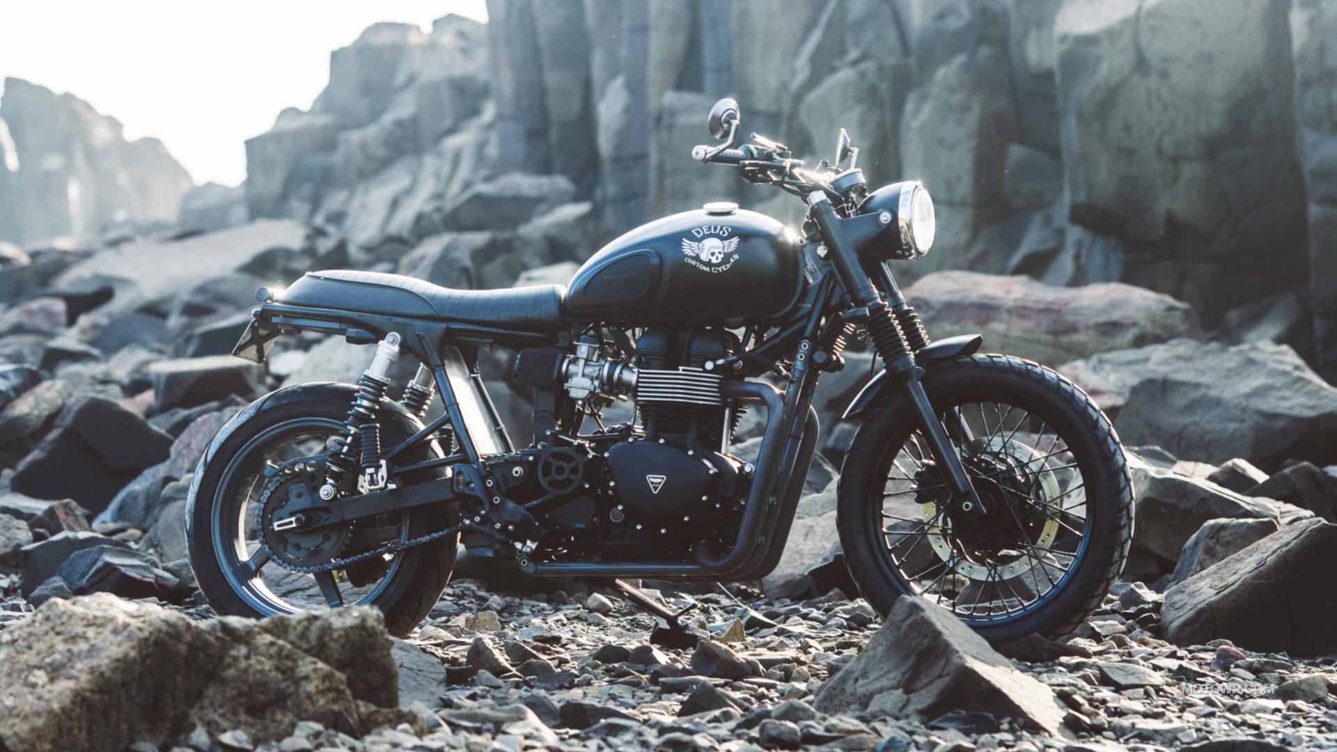 Motorcycles Wallpaper Deus Ex Machina Onyx 2016 Triumph