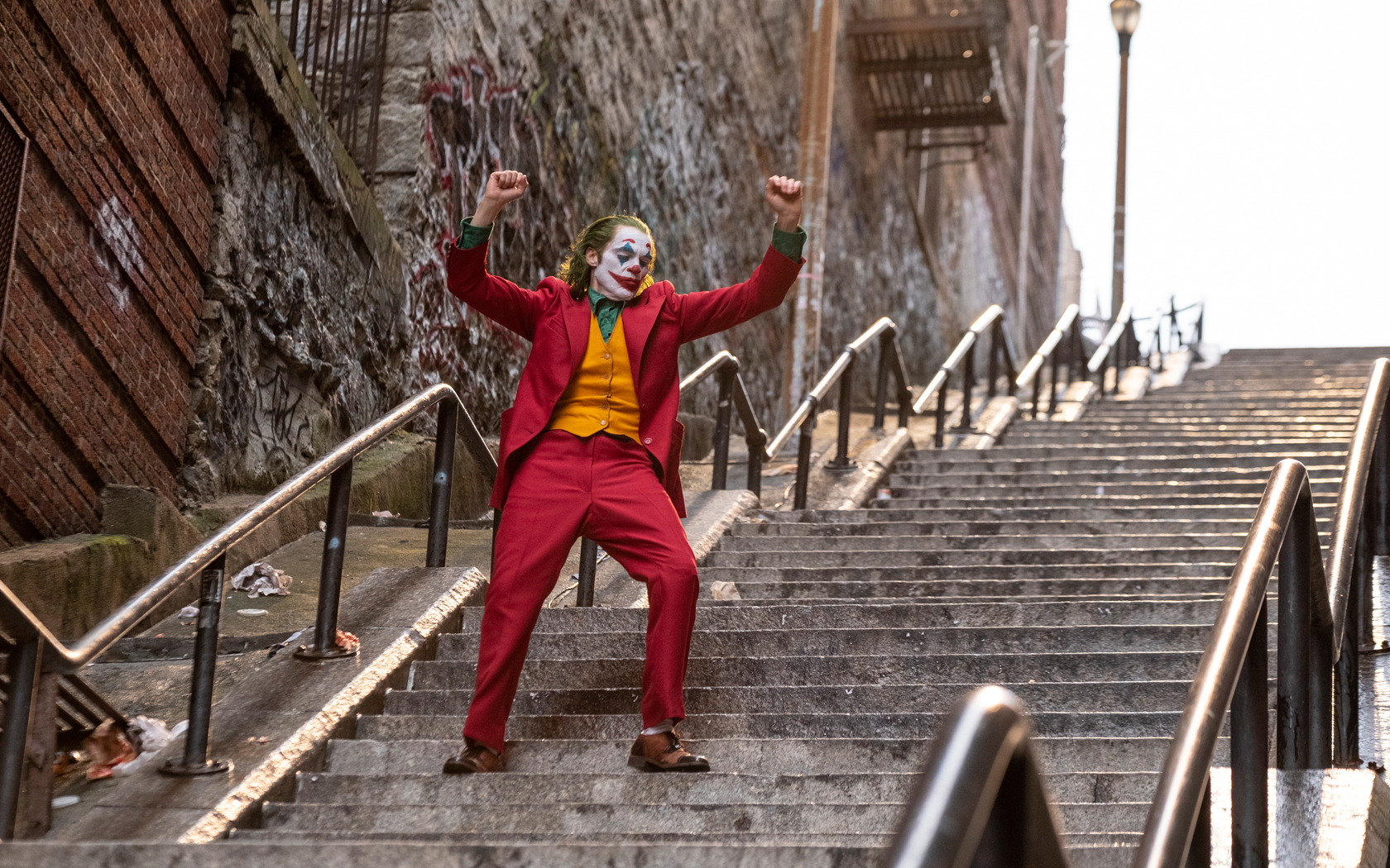 Joker Joaquin Phoenix Wallpaper Stairs