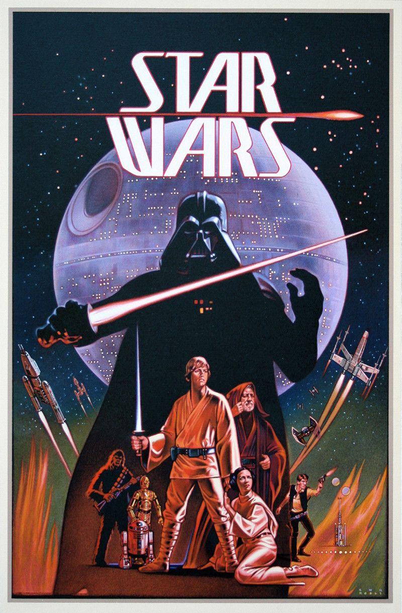 Old school Wars A New Hope - Star wars painting