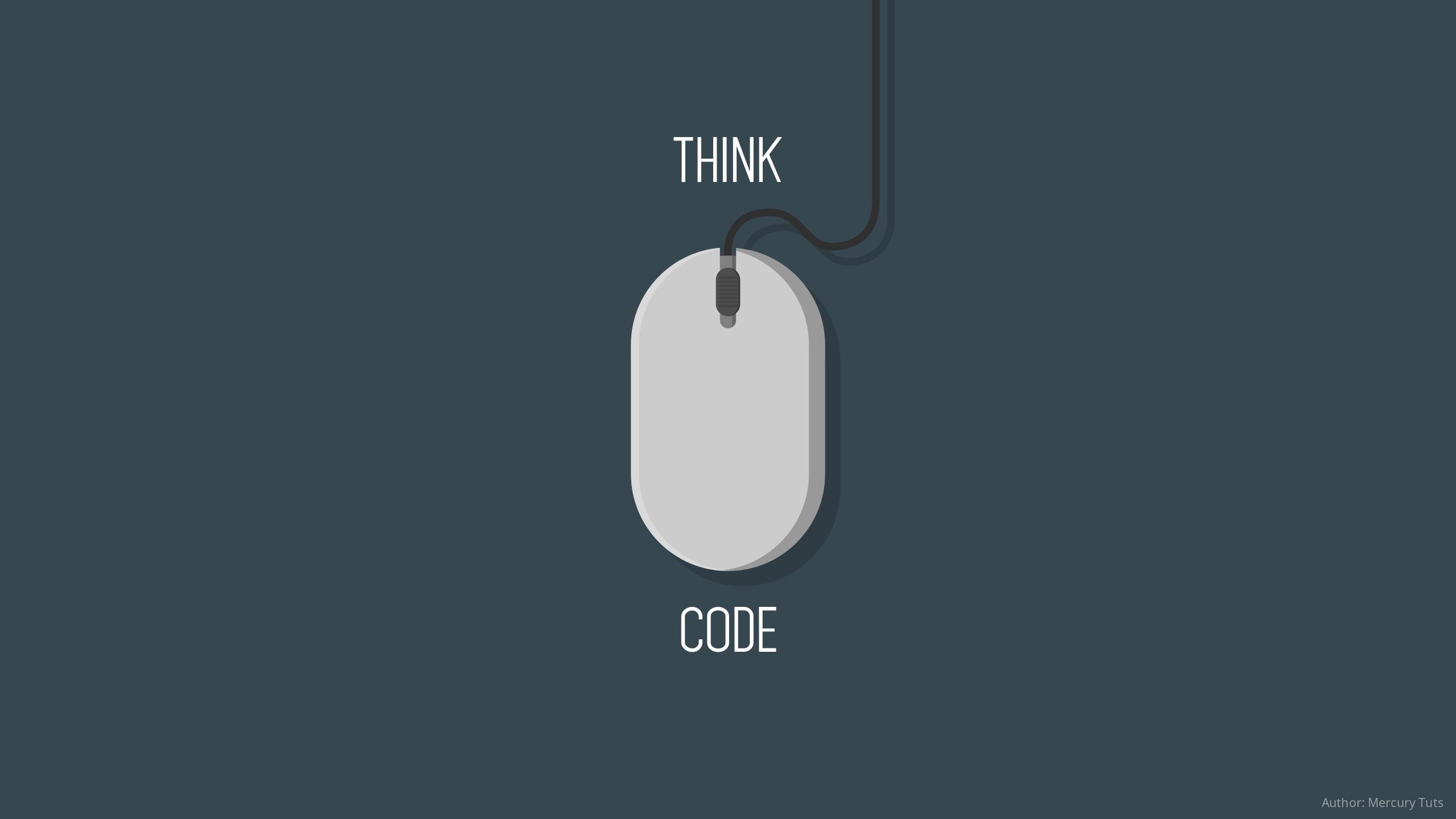 Code on Dog, programming minimal HD wallpaper