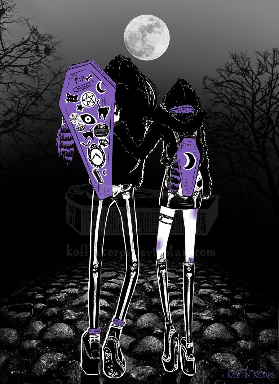 spooky scary skeletons by koffinkorps d9c9khf Fan Art