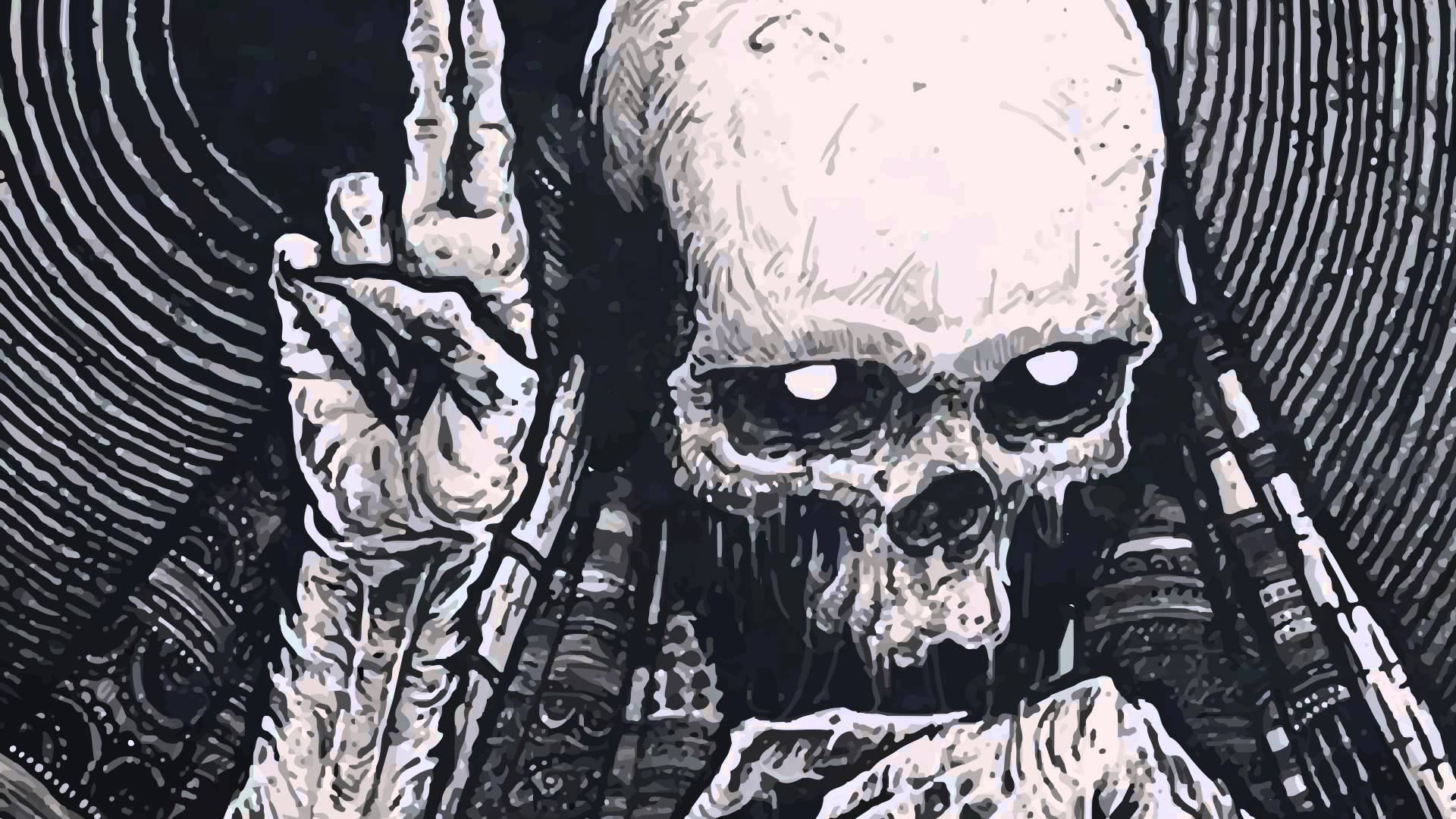 Creepy Skeleton, HD Wallpaper & background Download