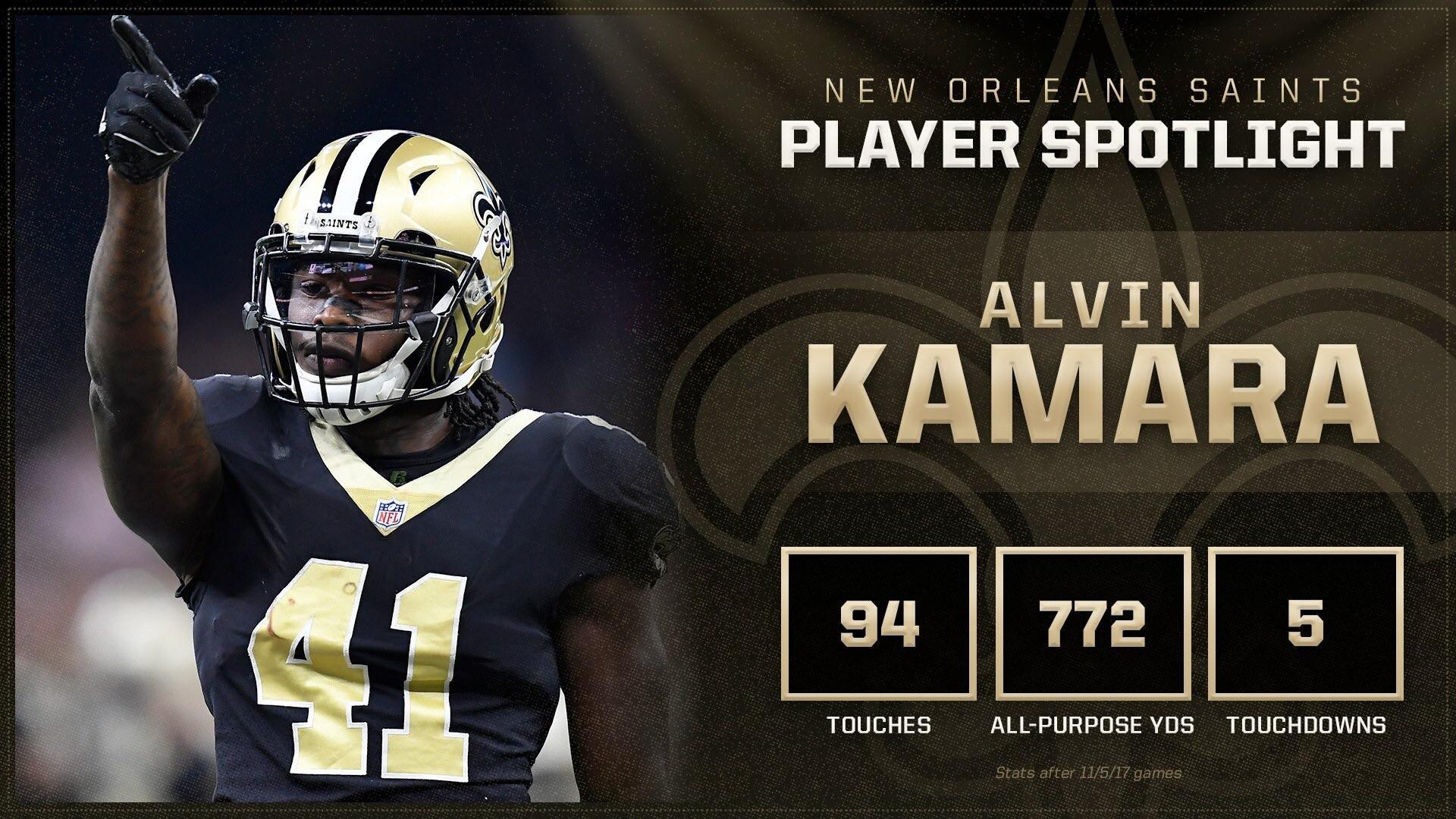 Wallpaper Alvin Kamara - iXpap  New orleans saints football, Nfl