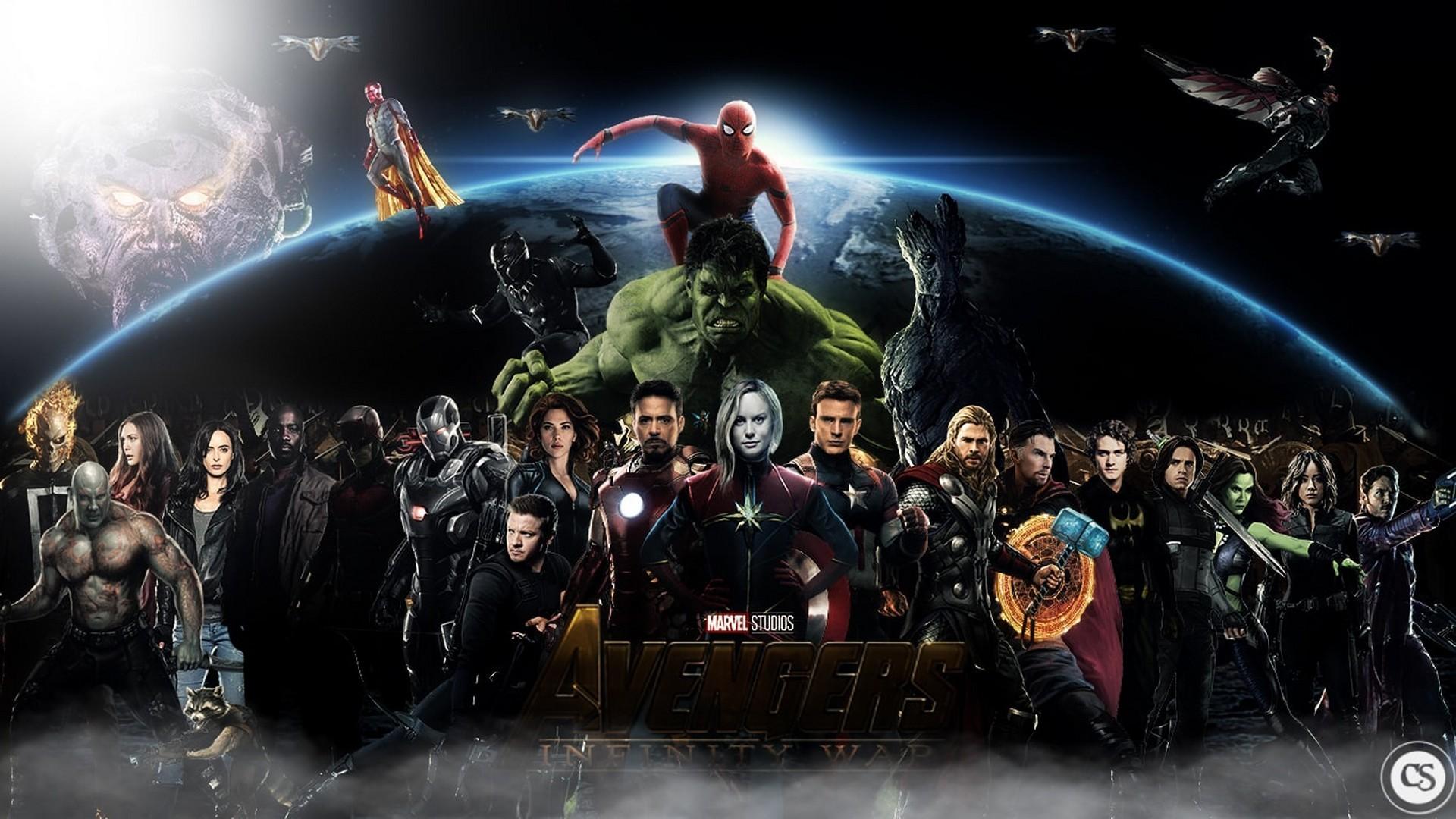 Wallpaper HD Avengers Infinity War Characters Live