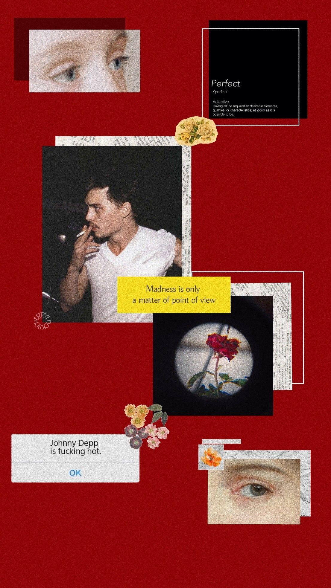 Lockscreen: Johnny Depp. Aesthetic iphone wallpaper