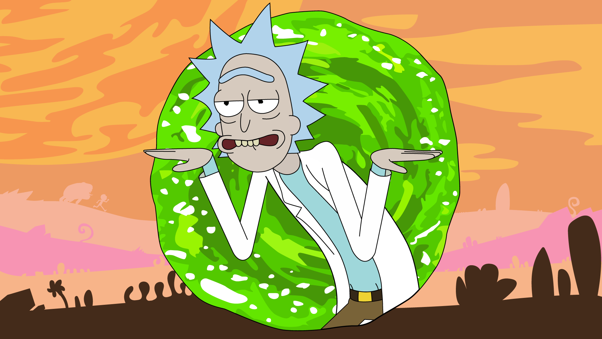 Computer Supreme Rick And Morty Wallpapers Wallpaper Cave