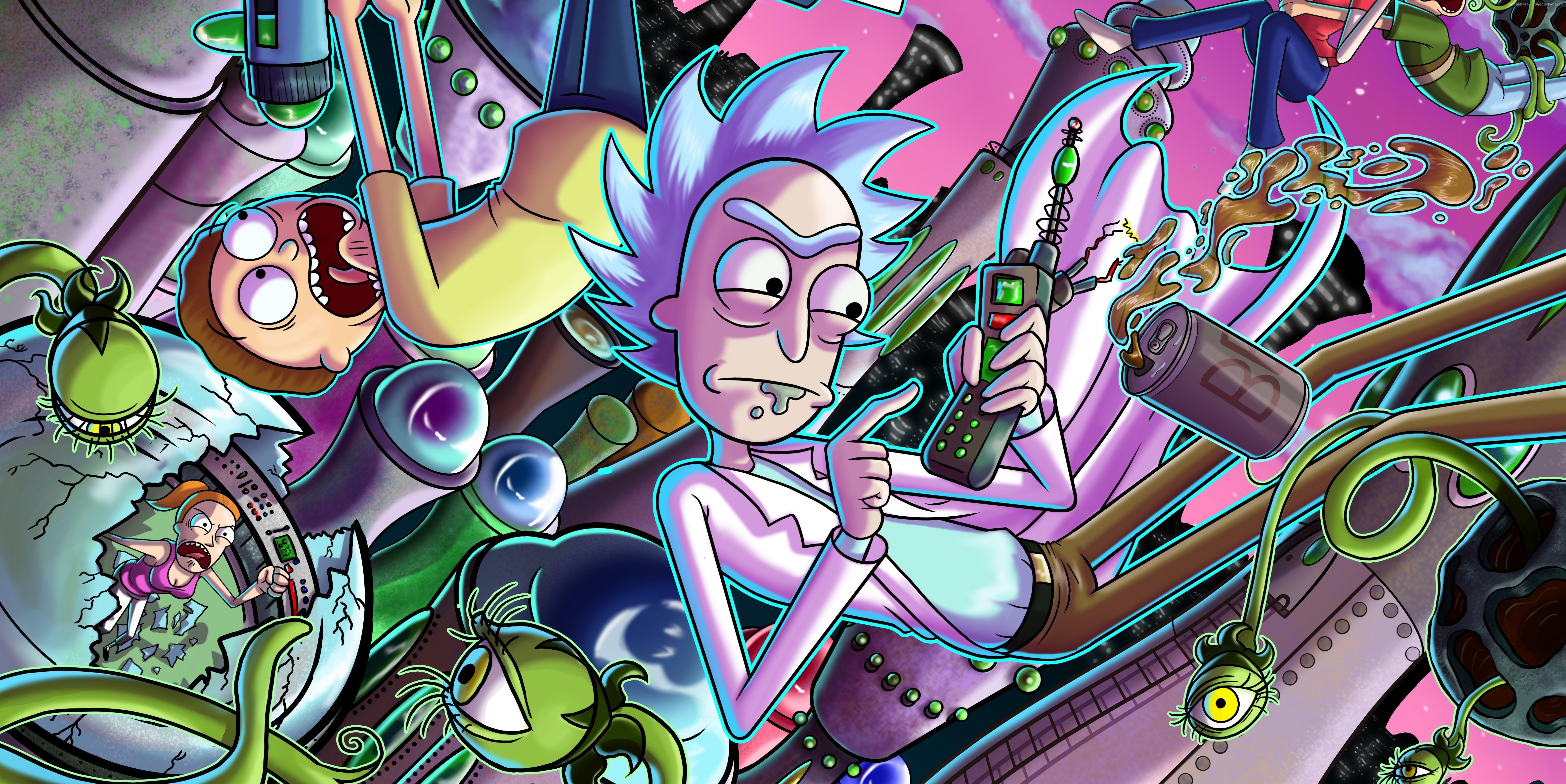 Computer Supreme Rick And Morty Wallpapers Wallpaper Cave